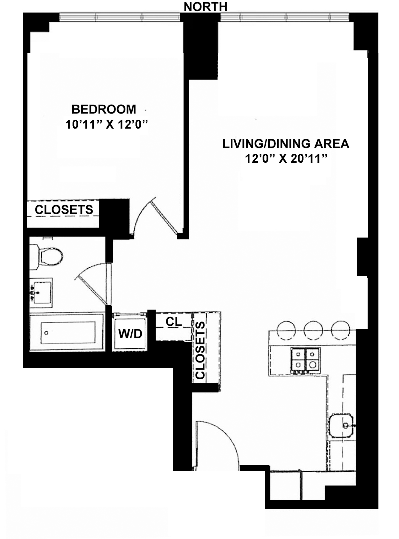 Floorplan for 130 West 20th Street, 6C