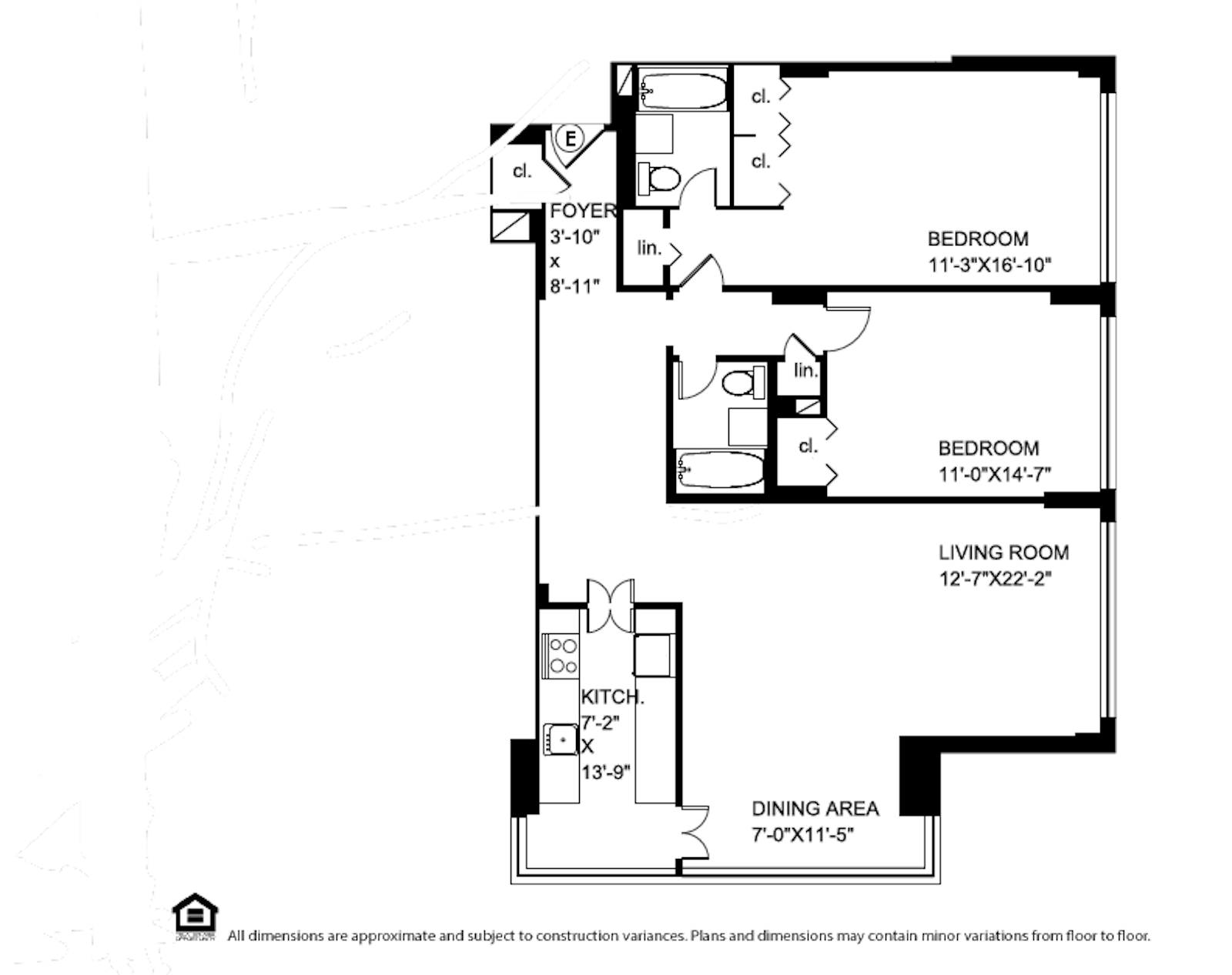 Floorplan for 445 East 80th Street, 3E