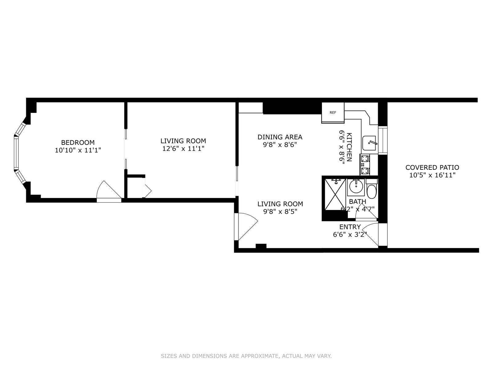 Floorplan for 183 32nd Street, 1