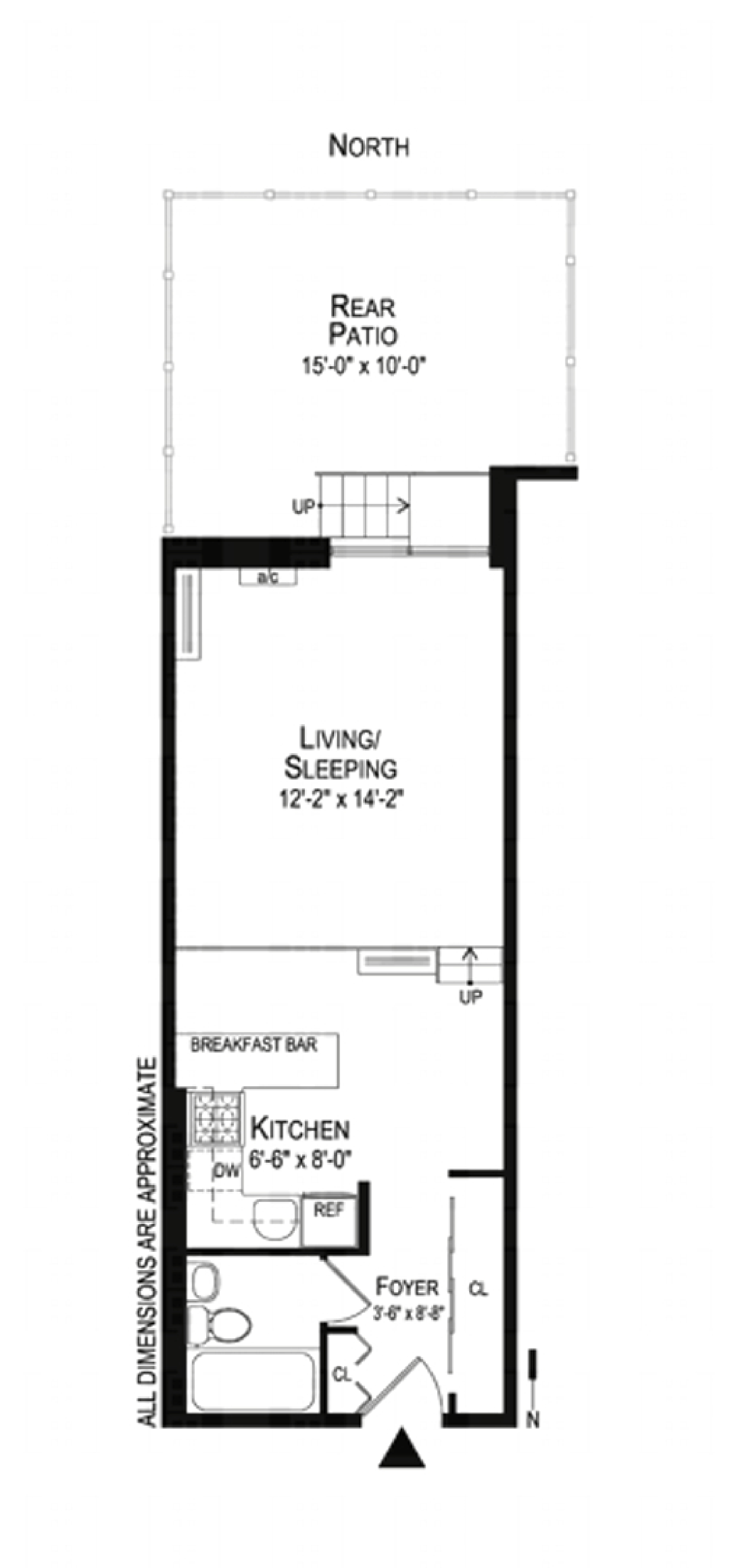 Floorplan for 215 East 24th Street, 102