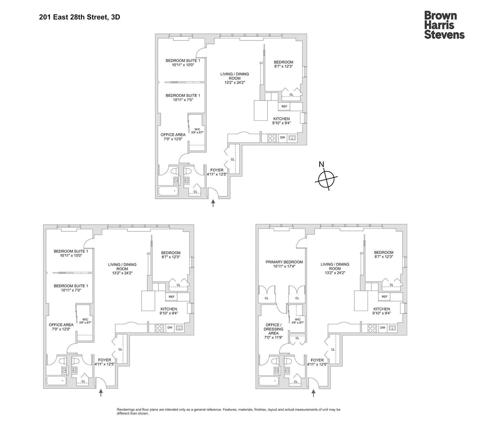 Floorplan for 201 East 28th Street, 3D