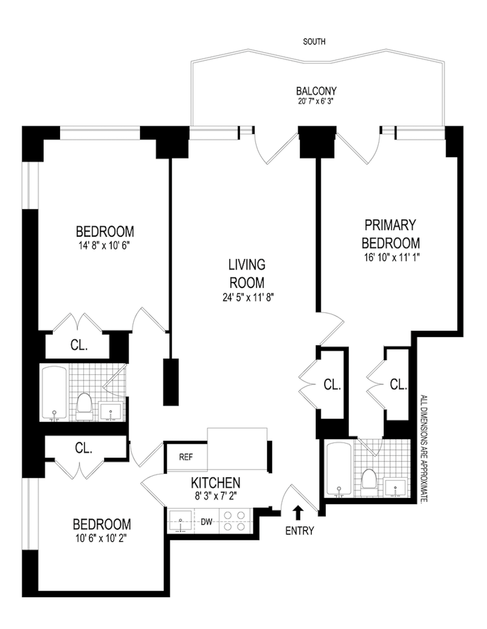 Floorplan for 212 East 47th Street, 26F