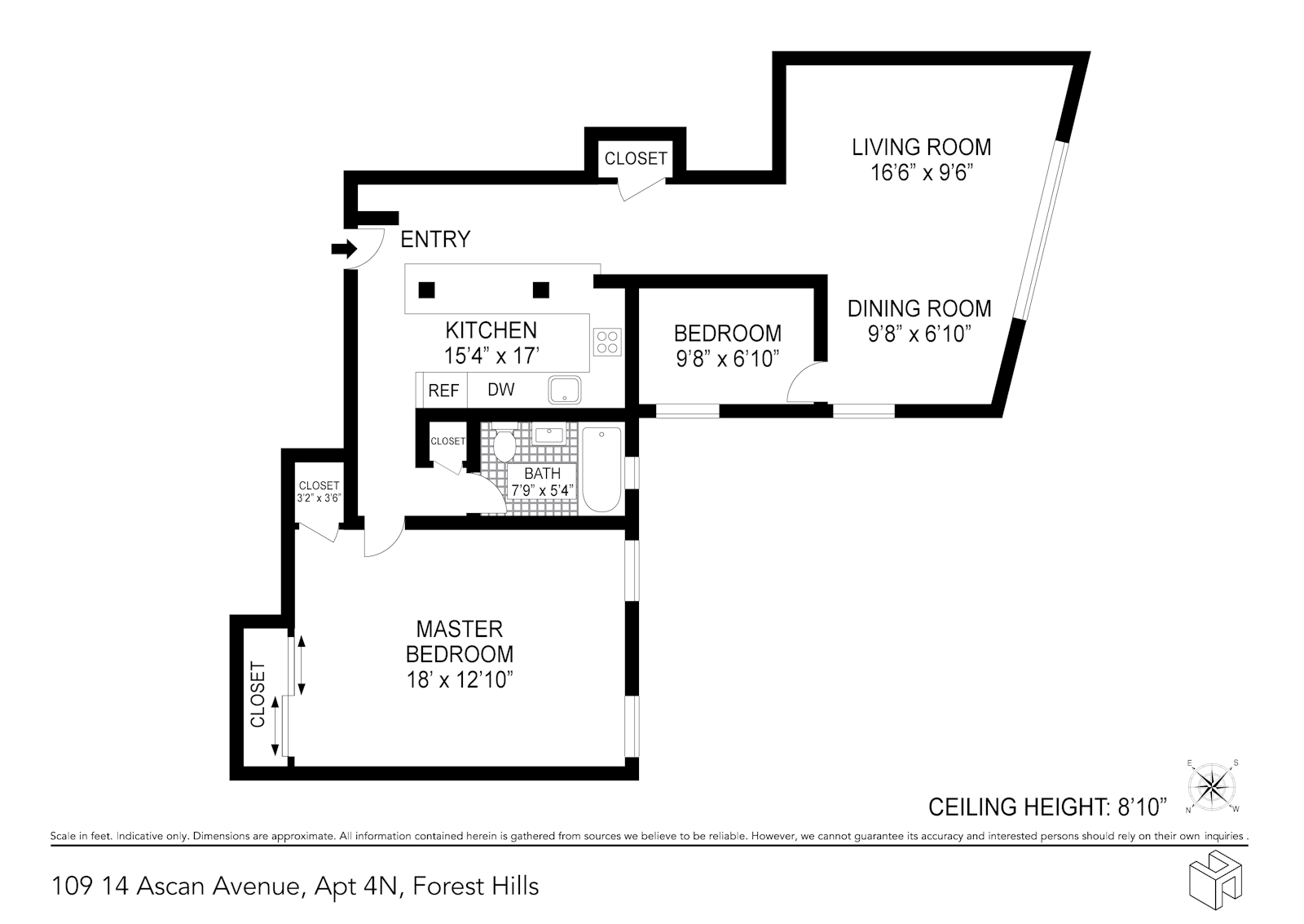 Floorplan for 109-14 Ascan Avenue, 4N