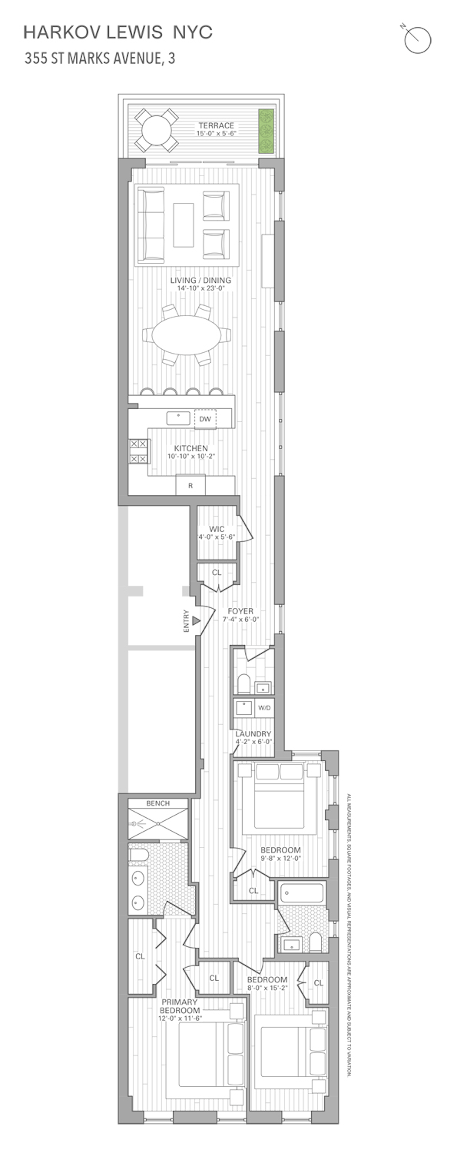 Floorplan for 355 St Marks Avenue, 3