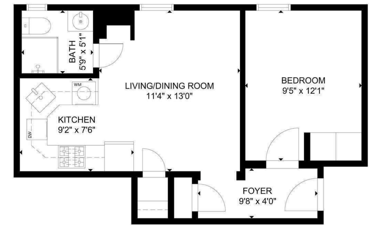 Floorplan for 195 Prospect Park West, 3C