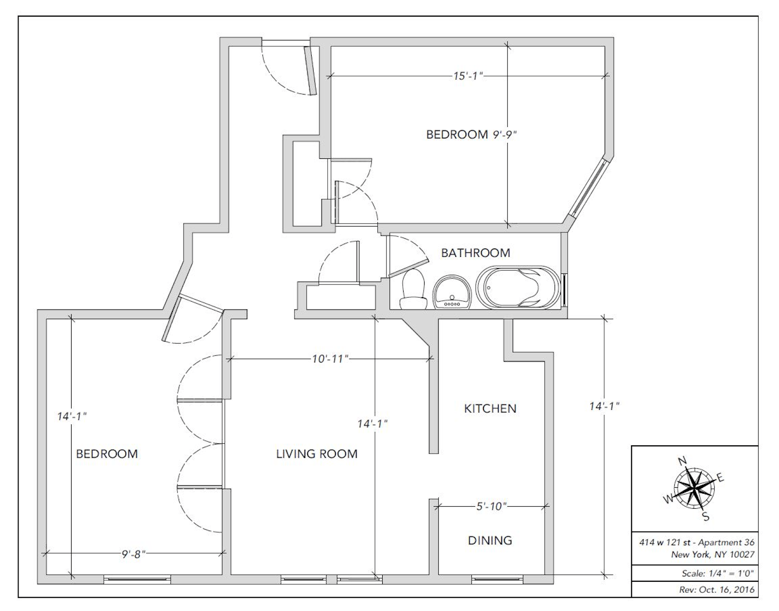 Floorplan for 414 West 121st Street