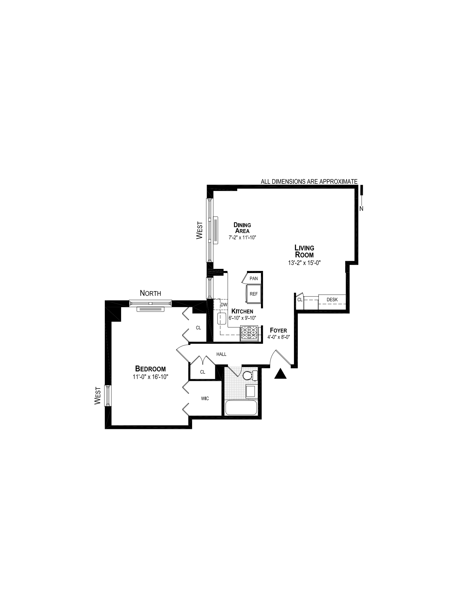 Floorplan for 251 East 32nd Street, 4J