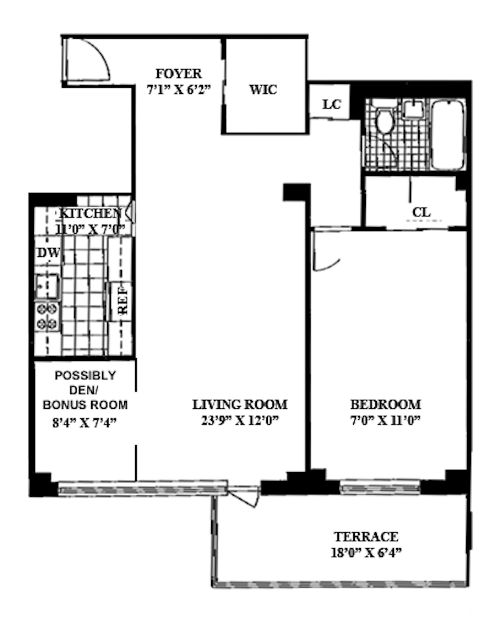 Floorplan for 382 Central Park West, 9W