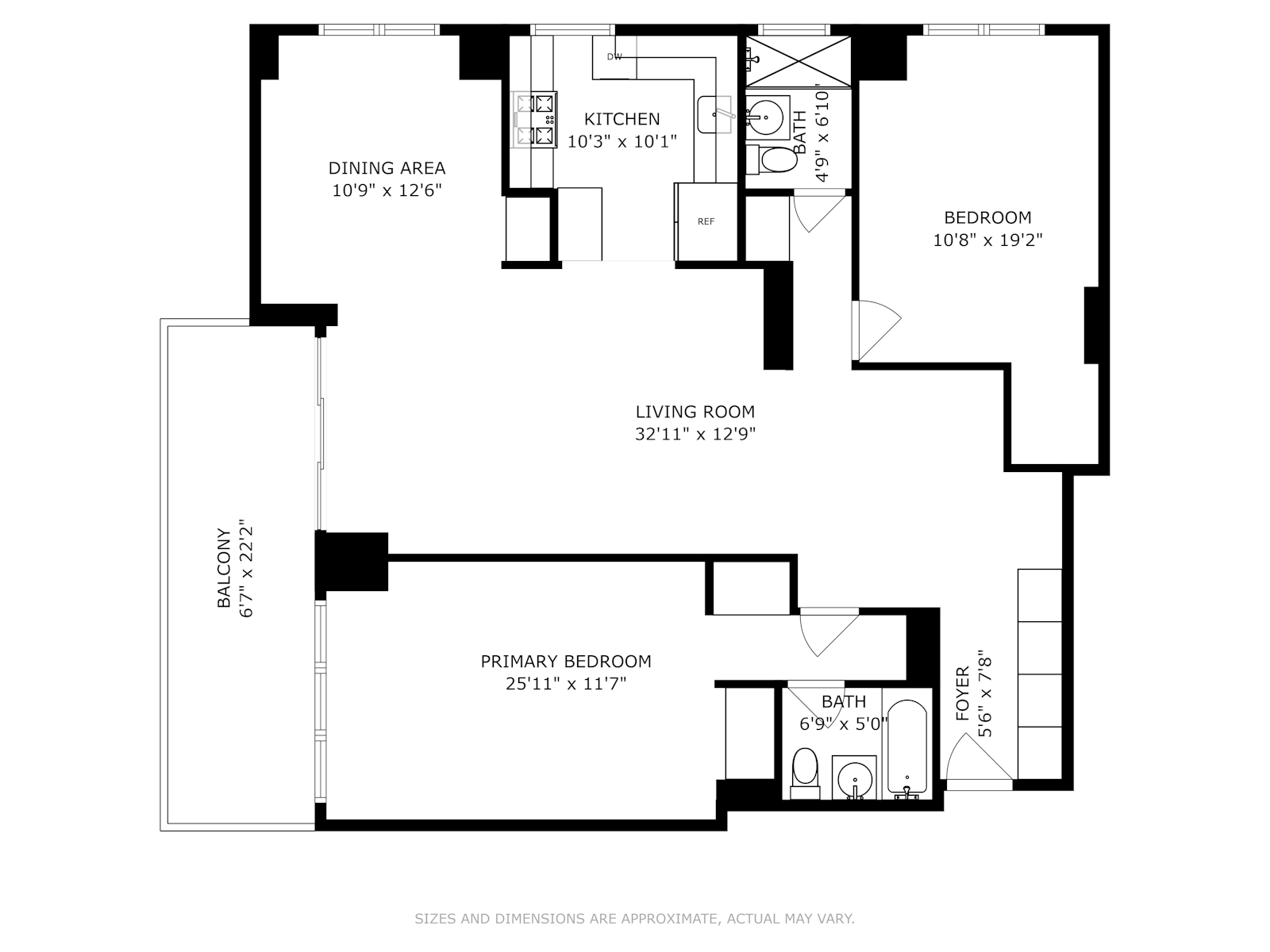 Floorplan for 110-11 Queens Blvd, 8C