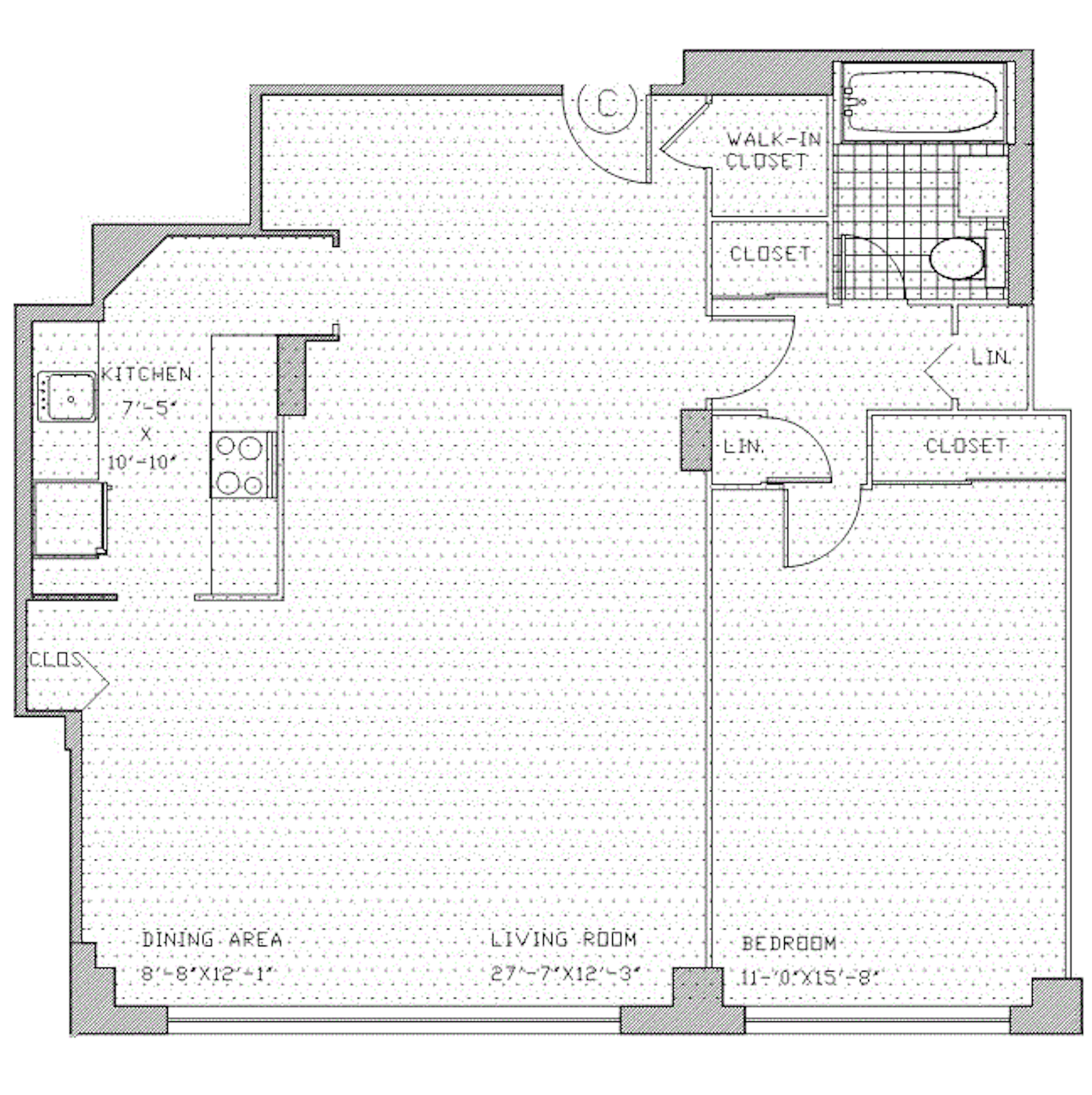 Floorplan for 444 East 82nd Street, 7C