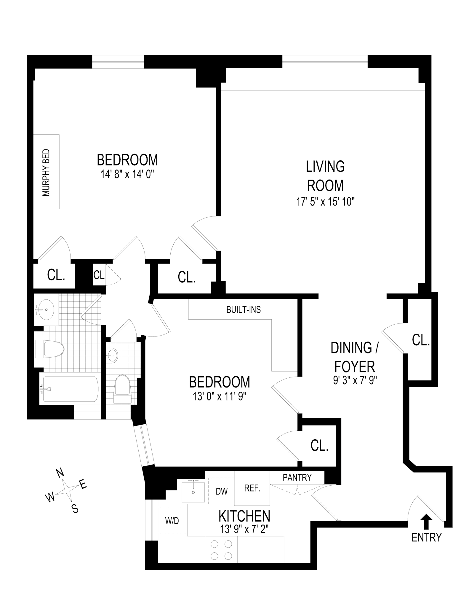 Floorplan for 144 East 36th Street, 7A