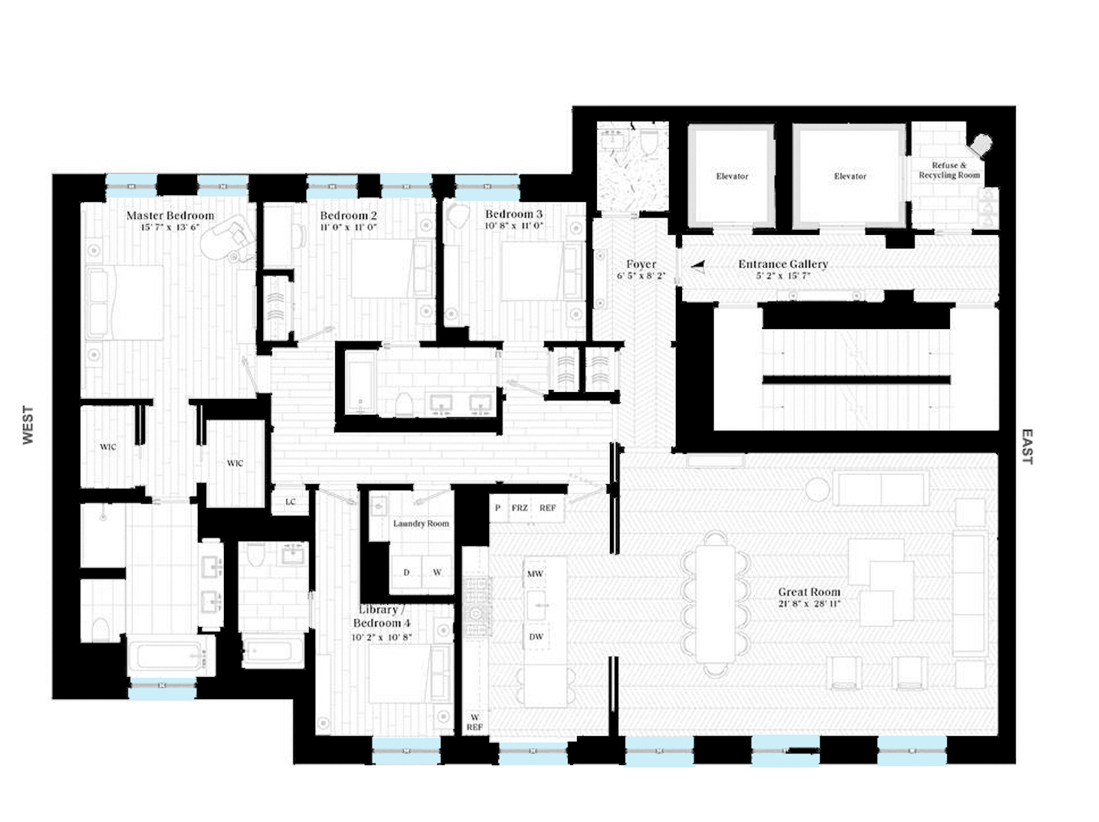 Floorplan for 1228 Madison Avenue, 4