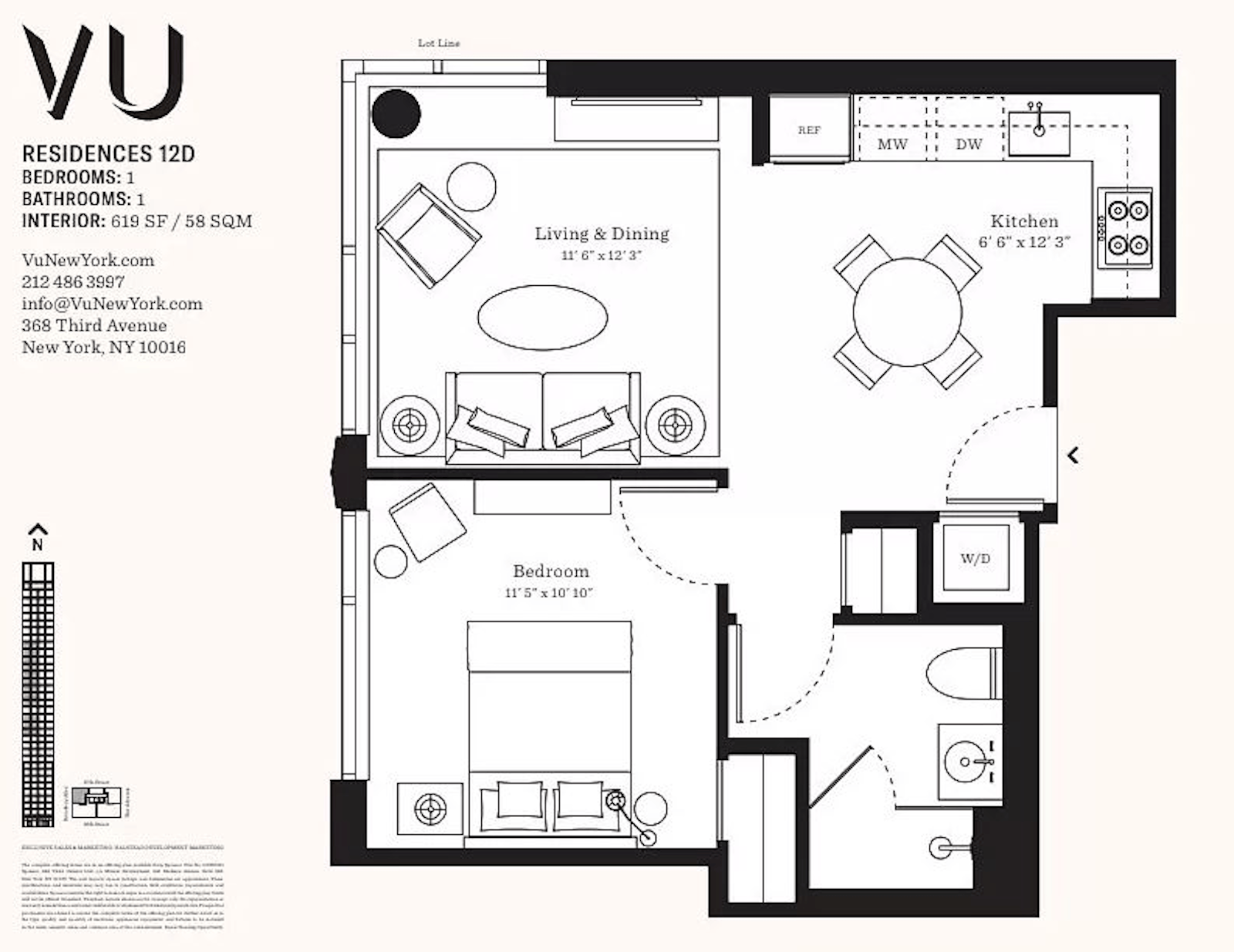 Floorplan for 368 Third Avenue, 12D