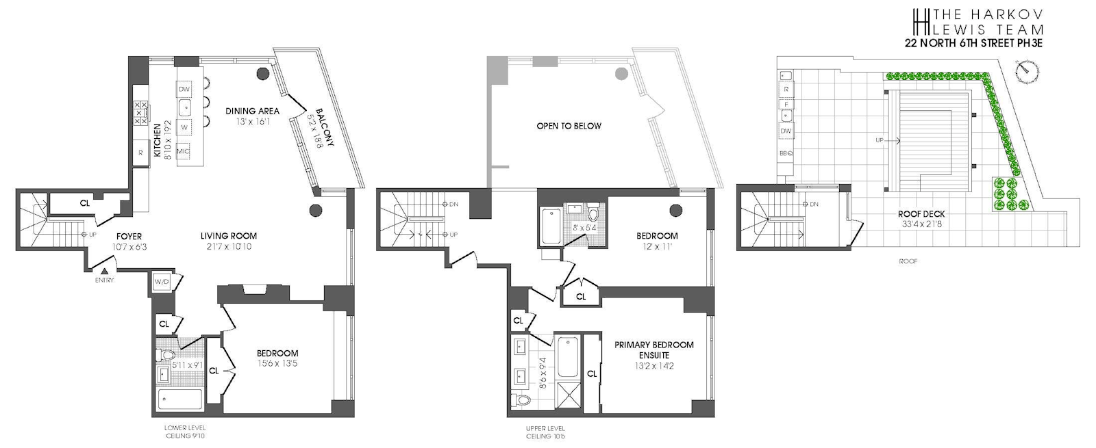 Floorplan for 22 North 6th Street, PH3E