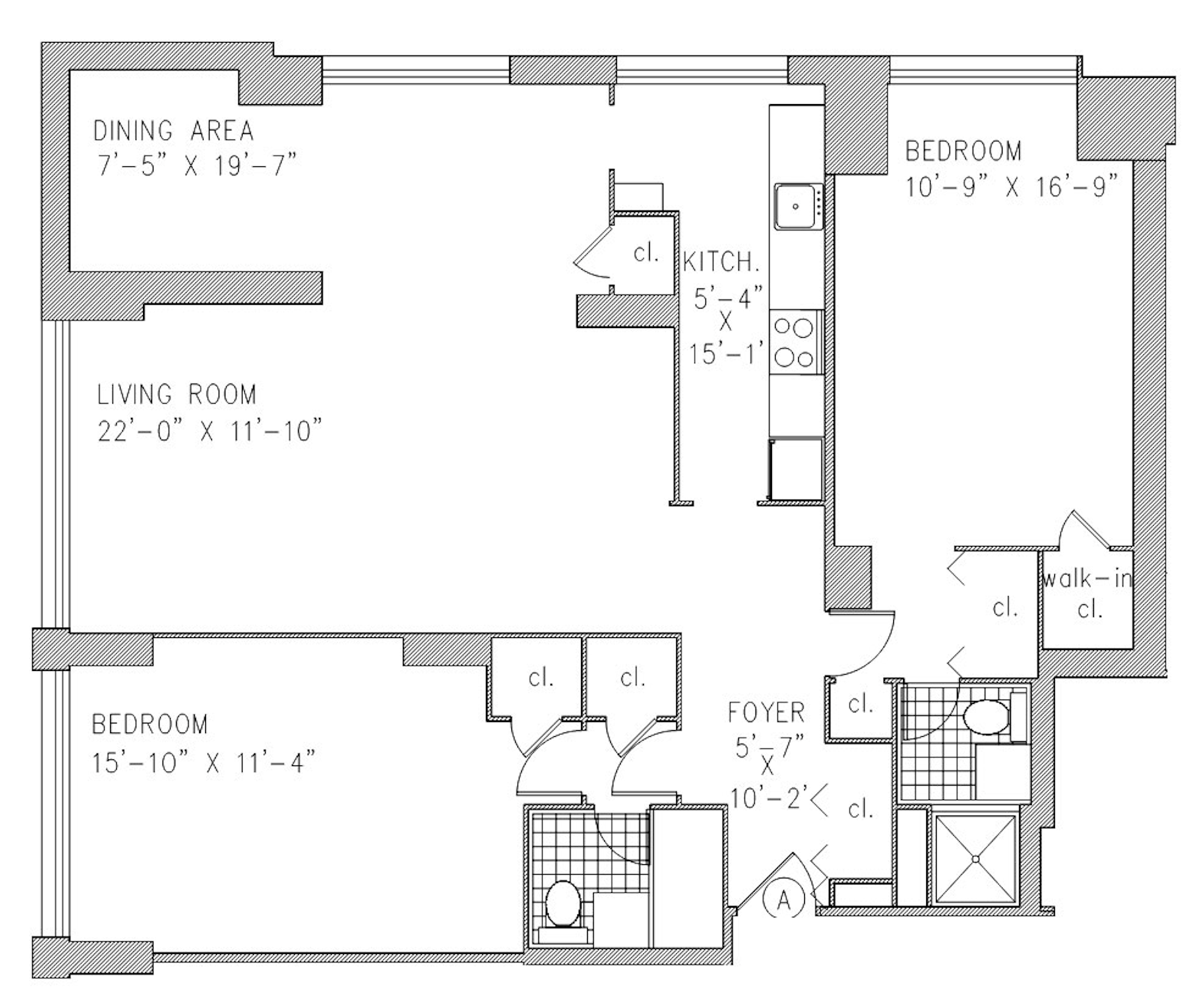 Floorplan for 444 East 82nd Street, 3A