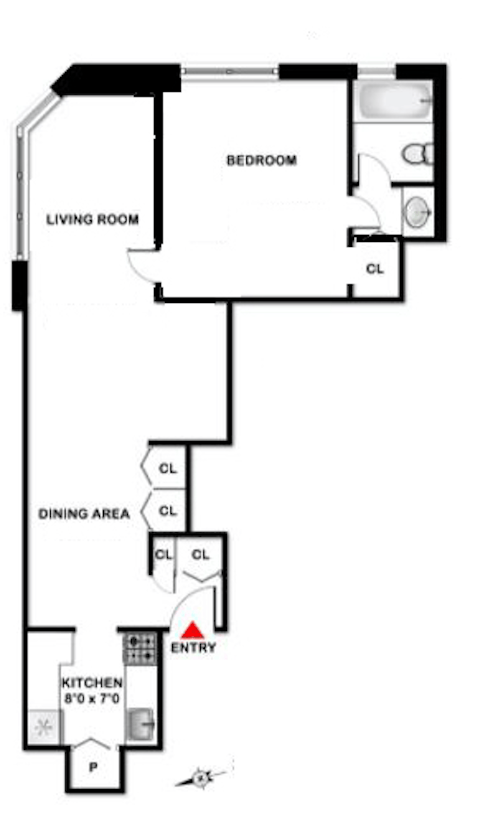 Floorplan for 300 East 40th Street, 8H