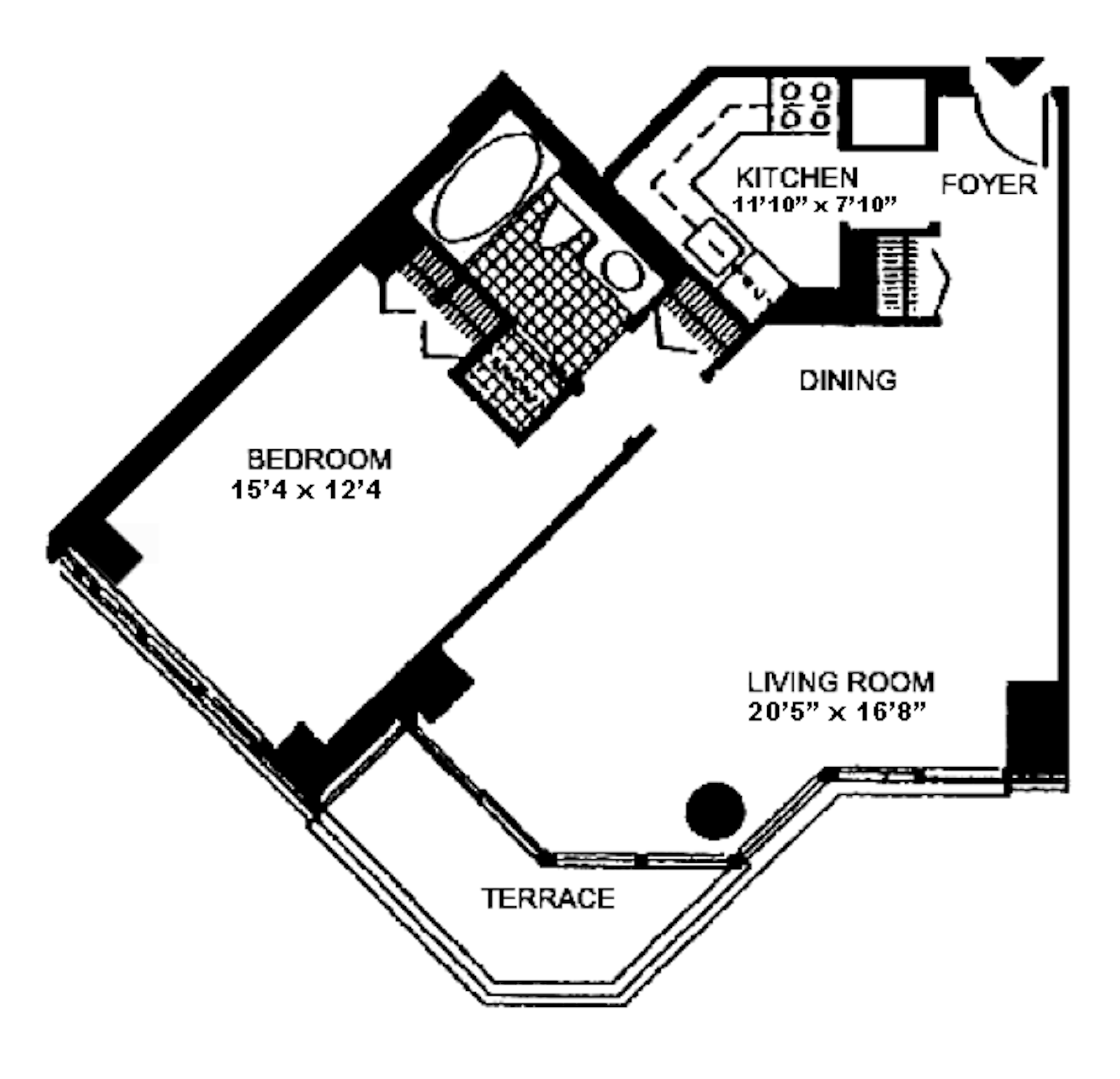 Floorplan for 200 East 61st Street, 21D