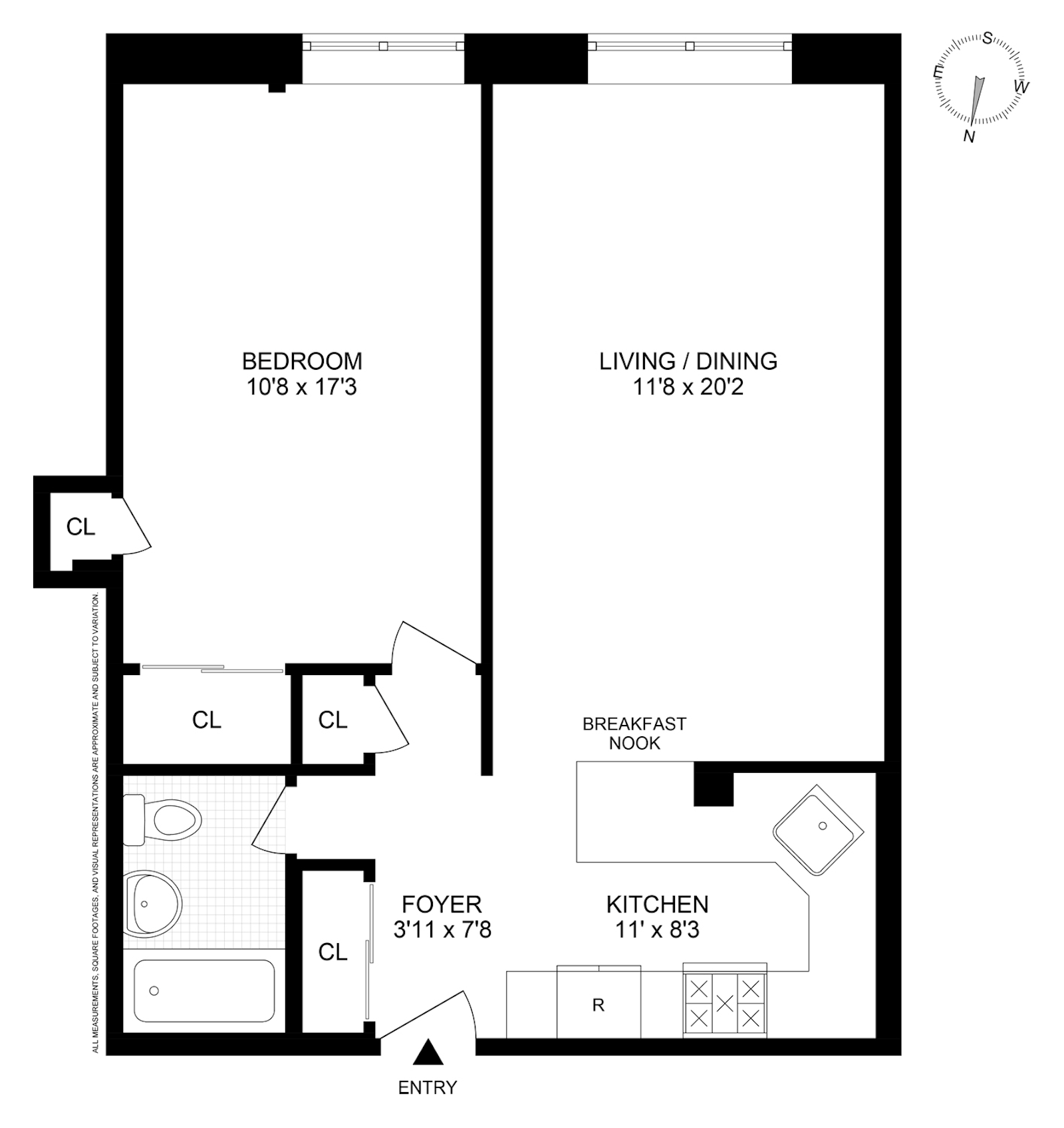 Floorplan for 165 Christopher Street, LBB