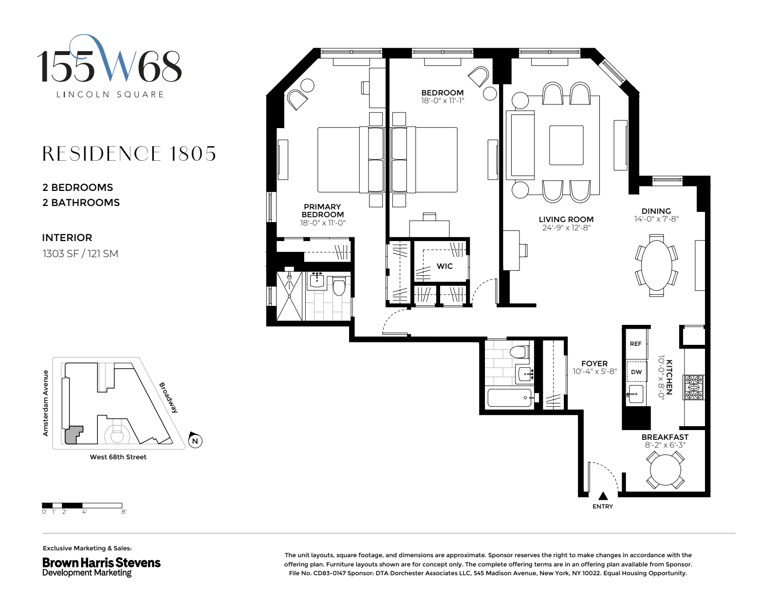 Floorplan for 155 West 68th Street, 1805