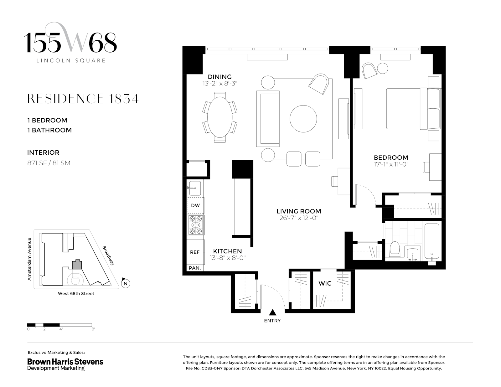 Floorplan for 155 West 68th Street, 1834