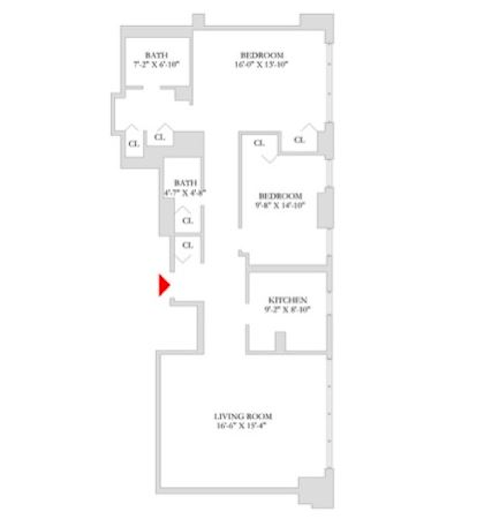 Floorplan for 155 West 68th Street, 31F