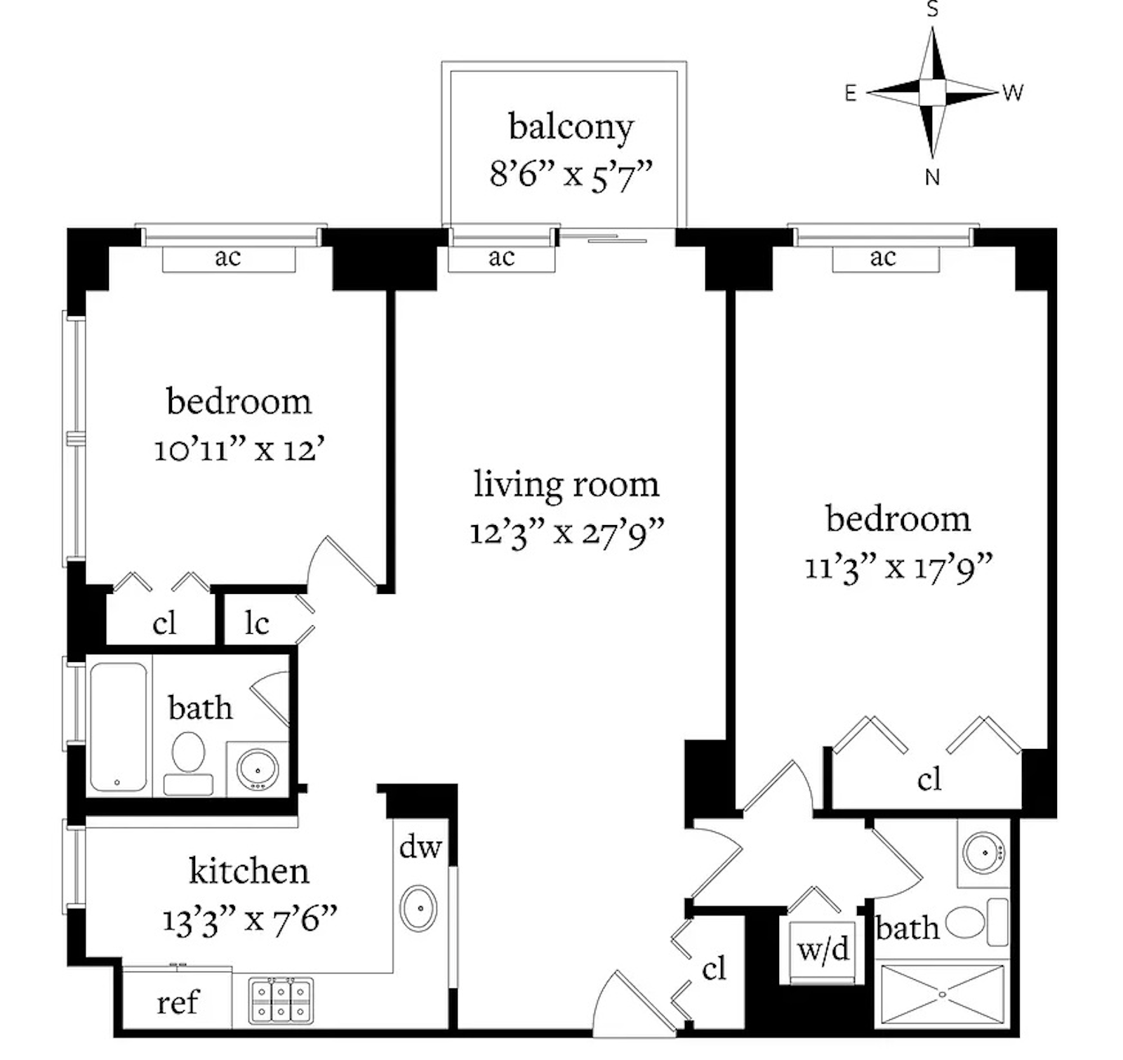 Floorplan for 171 East 84th Street, 4J