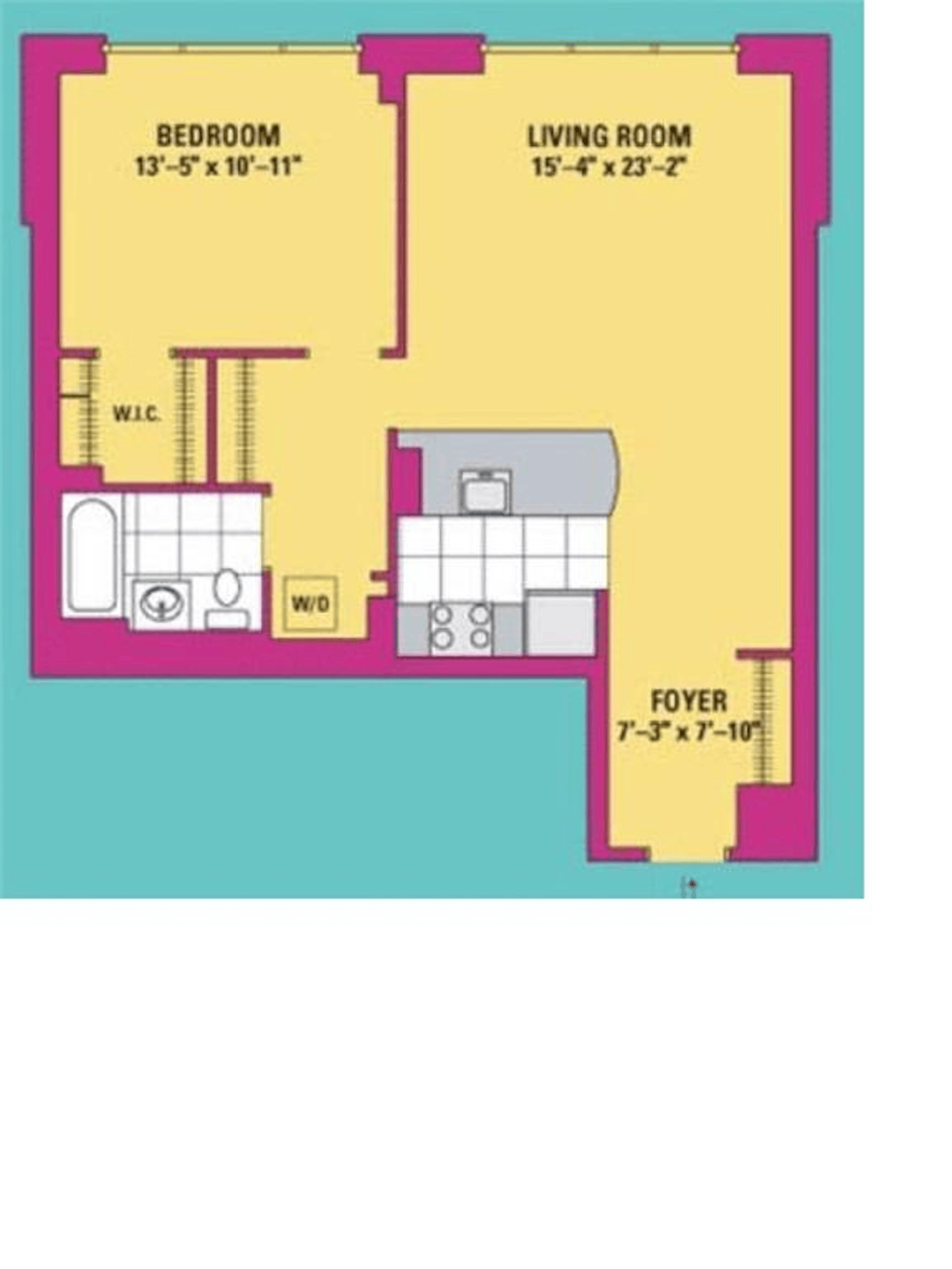 Floorplan for 555 West 23rd Street, S5R