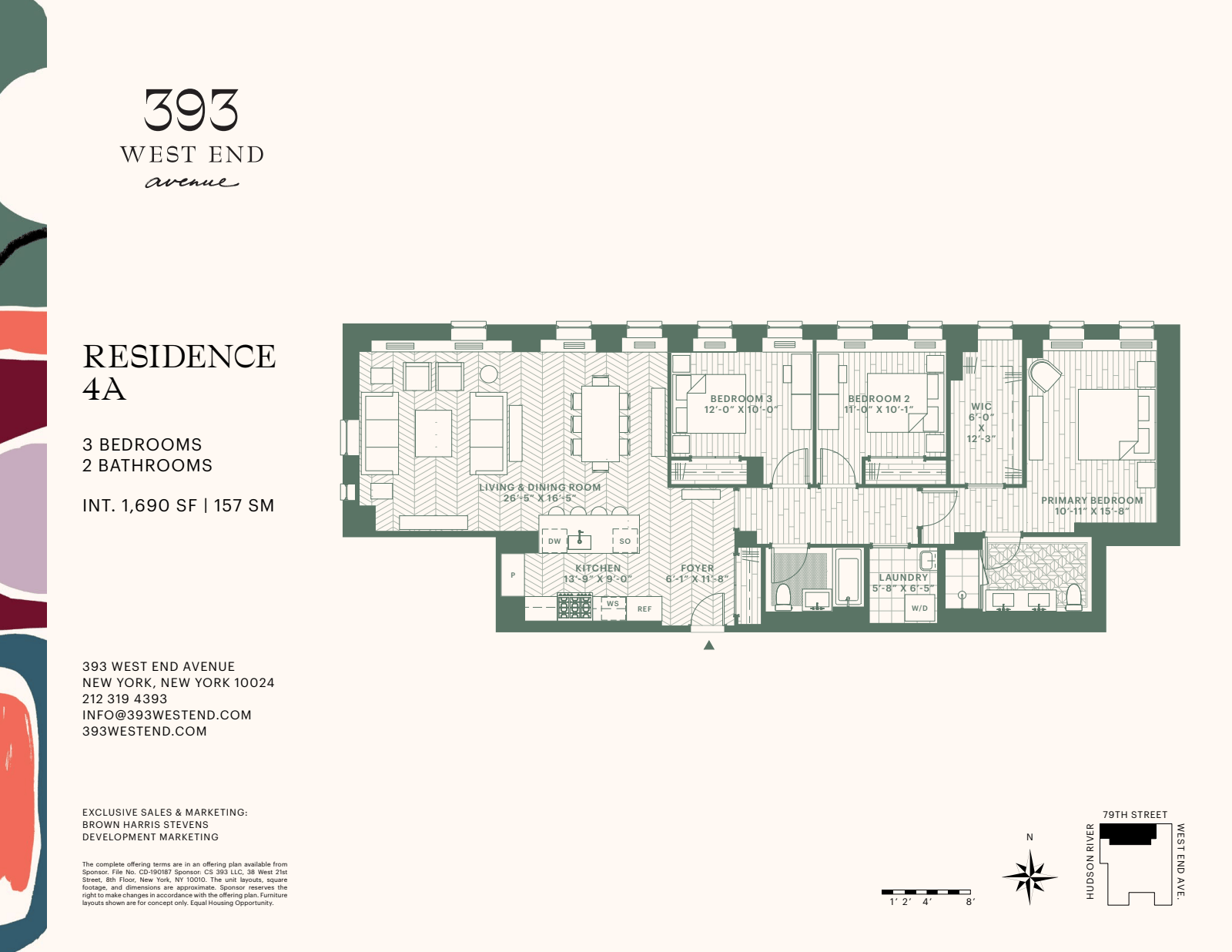 Floorplan for 393 West End Avenue, 4A