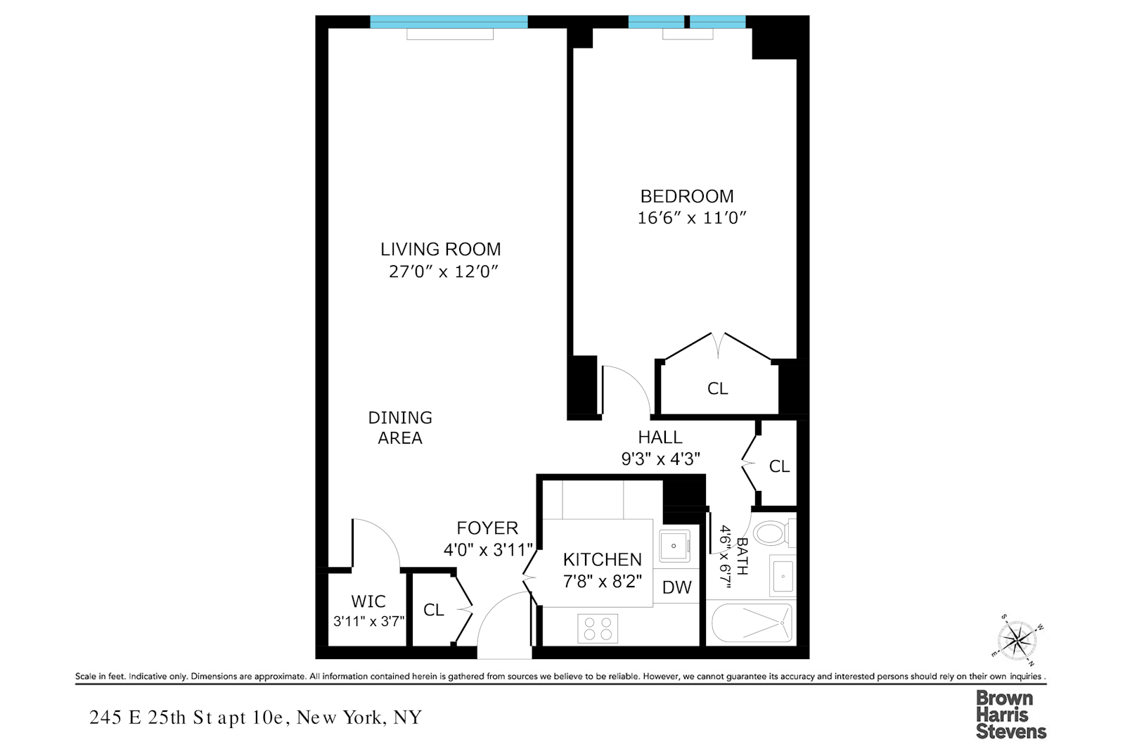 Floorplan for 245 East 25th Street, 10E