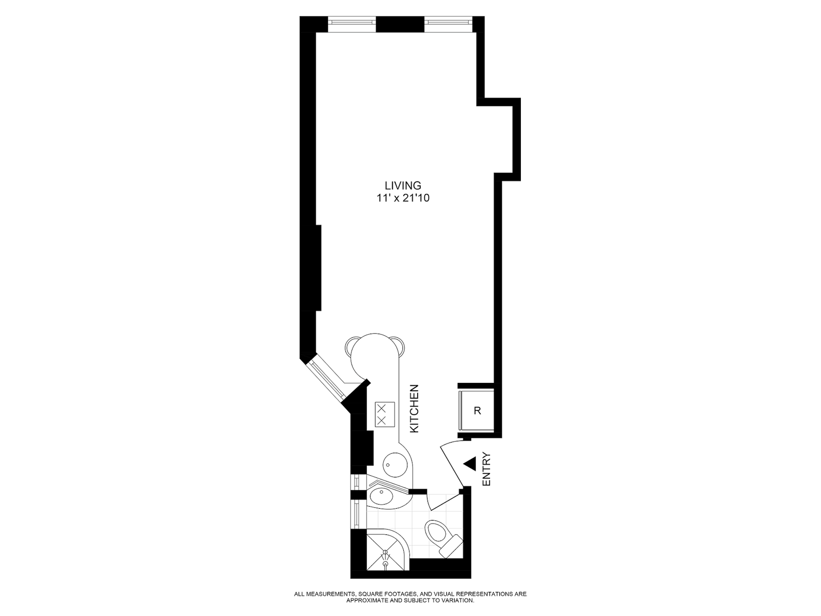 Floorplan for 121 East 10th Street, 4B