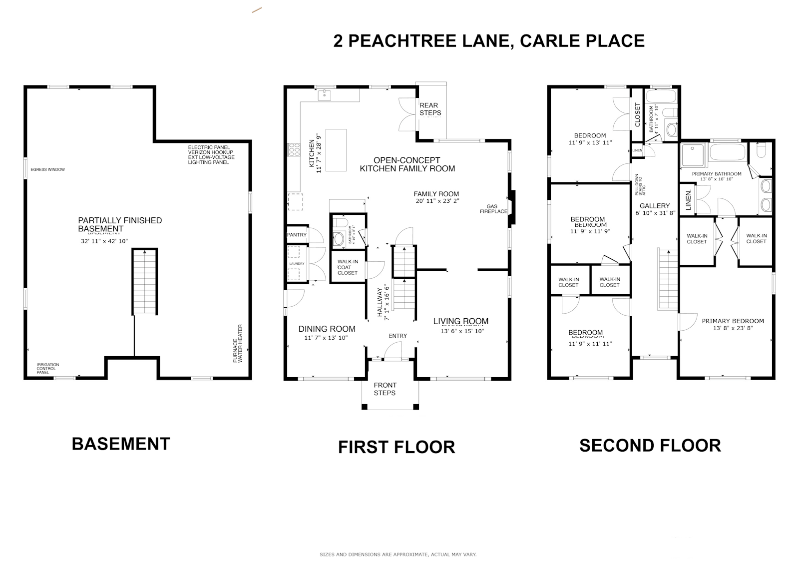 Floorplan for 2 Peachtree Lane