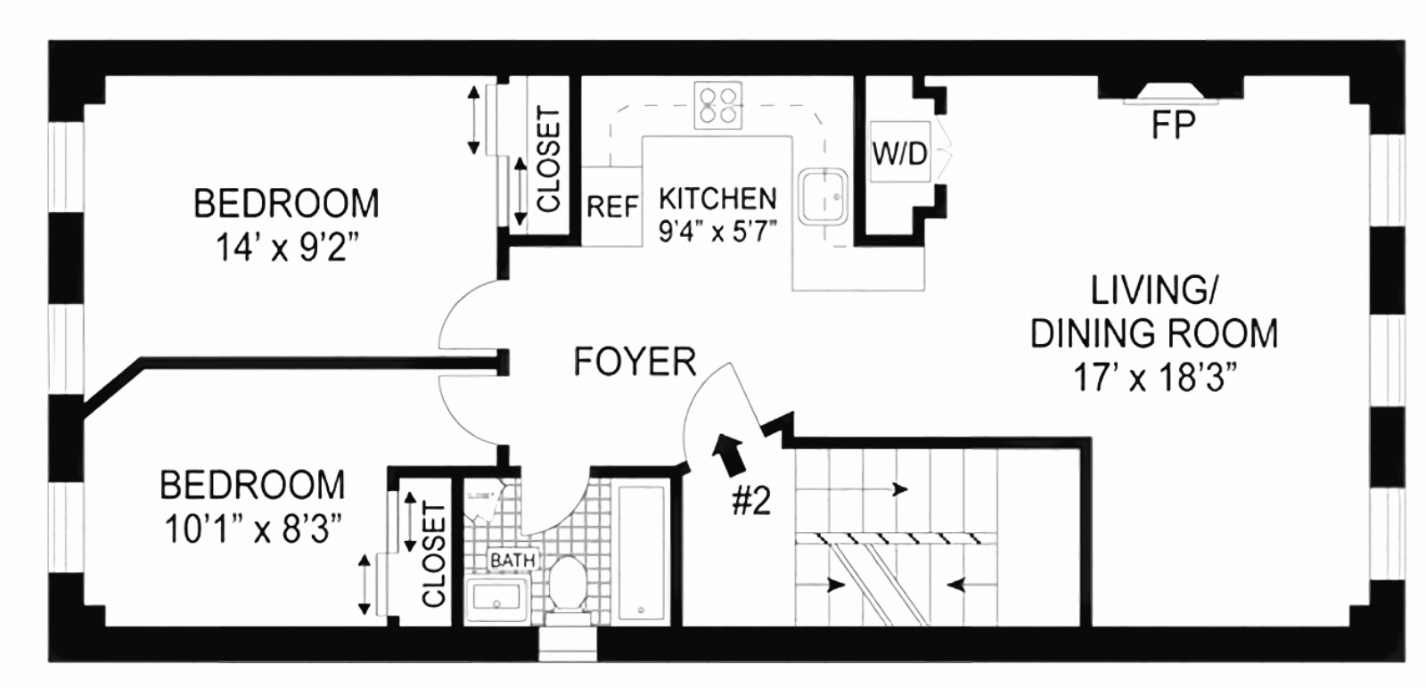 Floorplan for 386 13th Street, 2