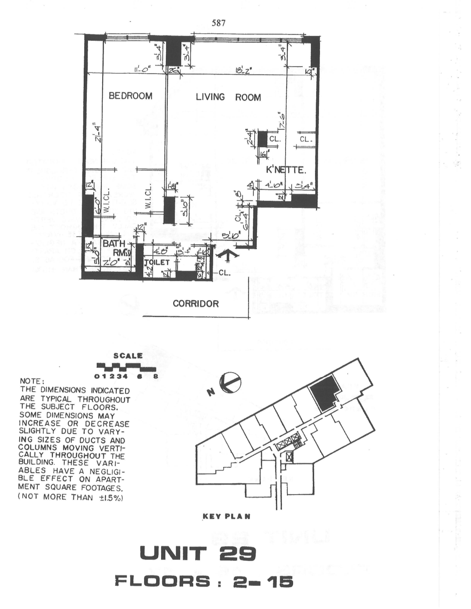 Floorplan for 155 West 68th Street, 1029