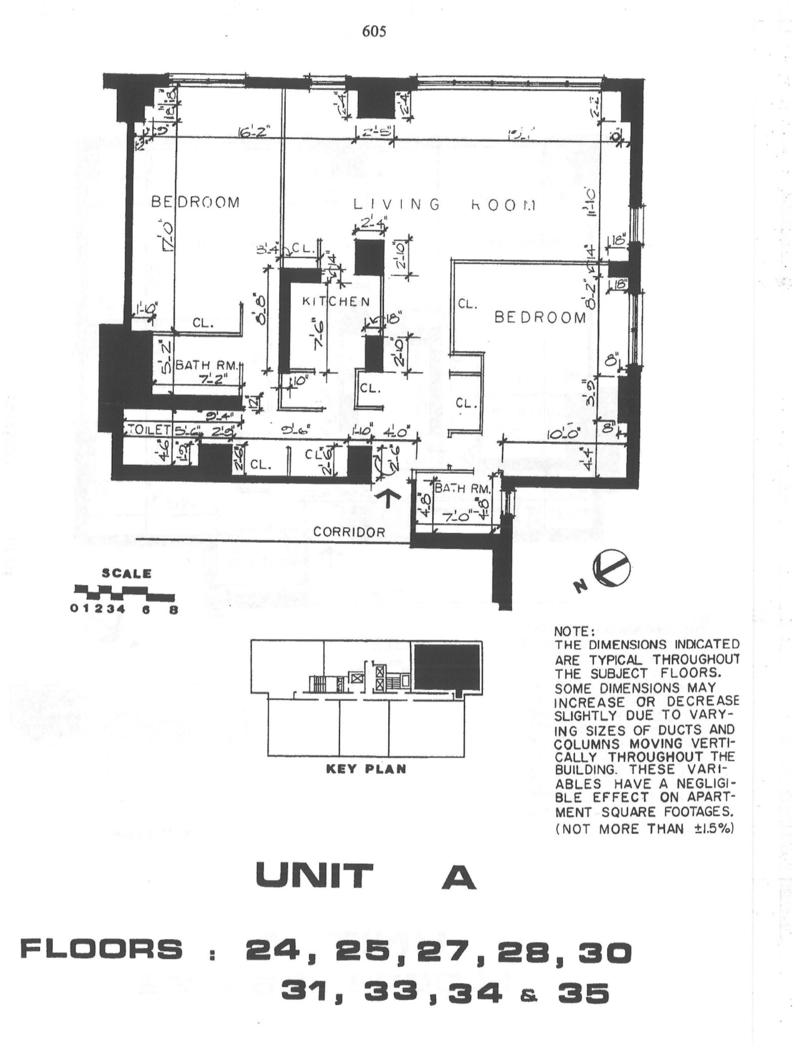 Floorplan for 155 West 68th Street, 25A