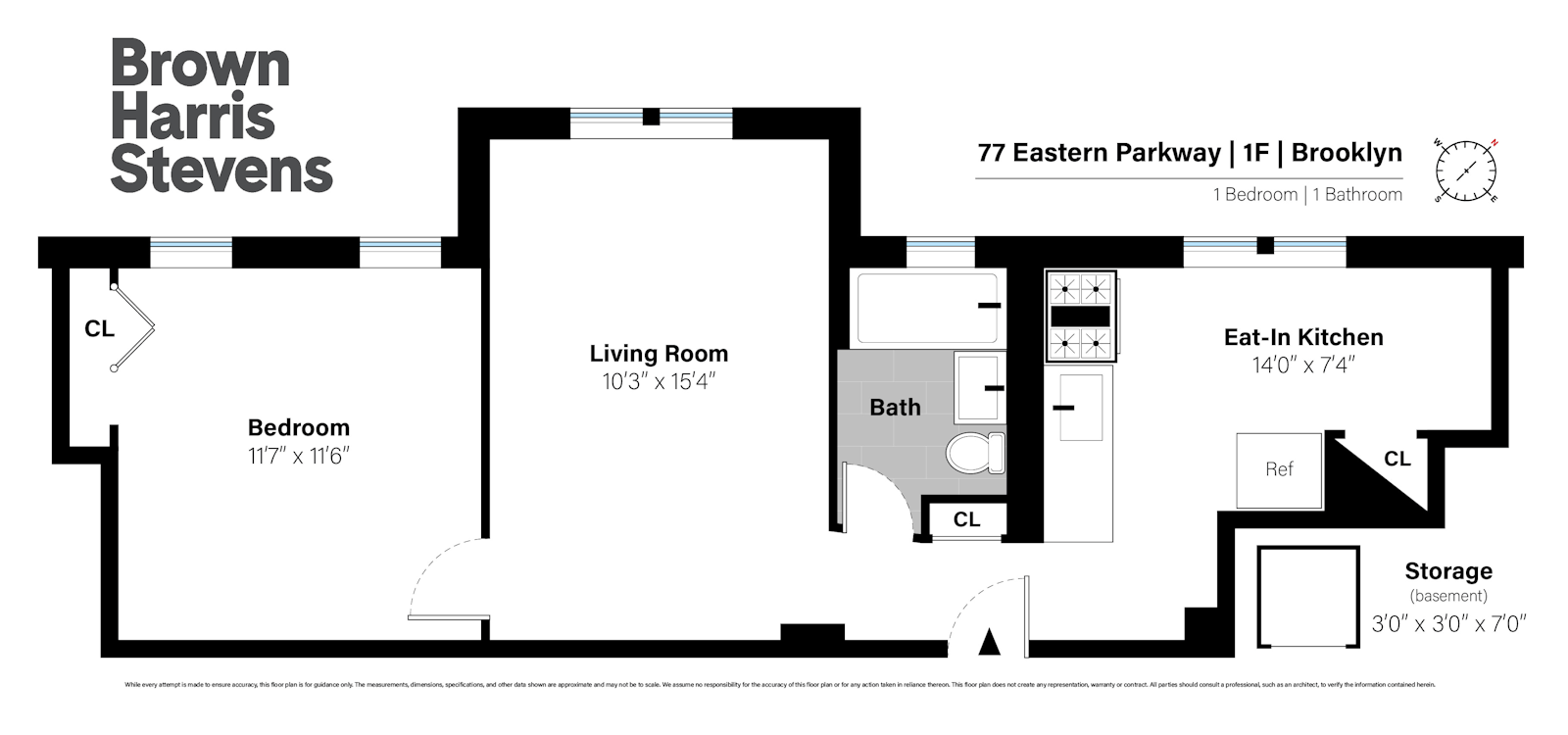 Floorplan for 77 Eastern Parkway, 1F