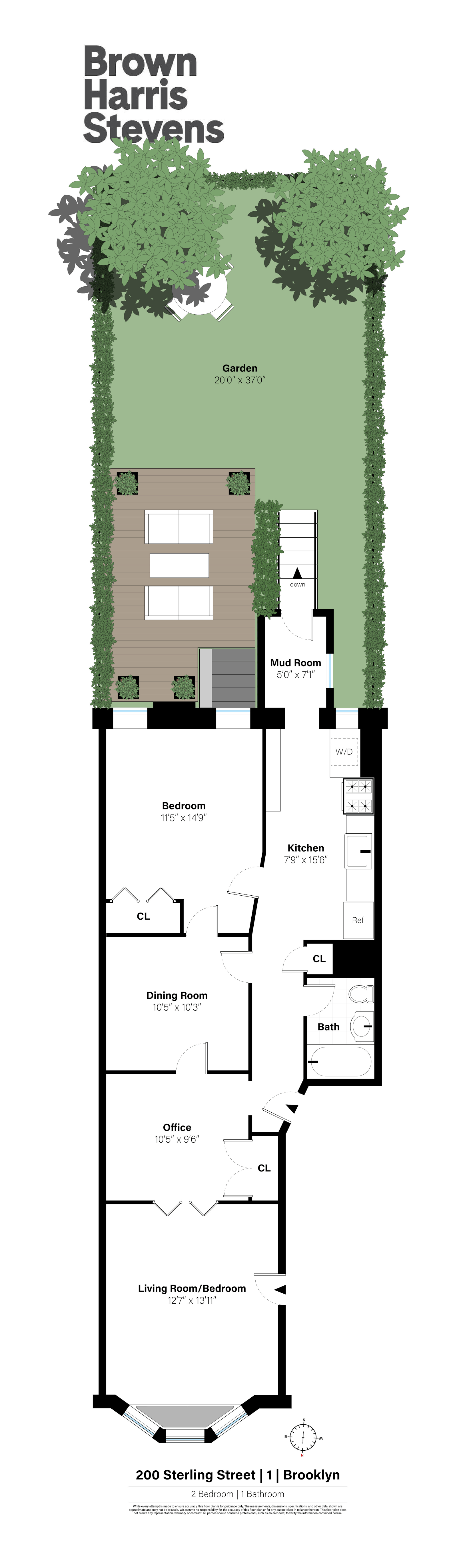 Floorplan for 200 Sterling Street, 1