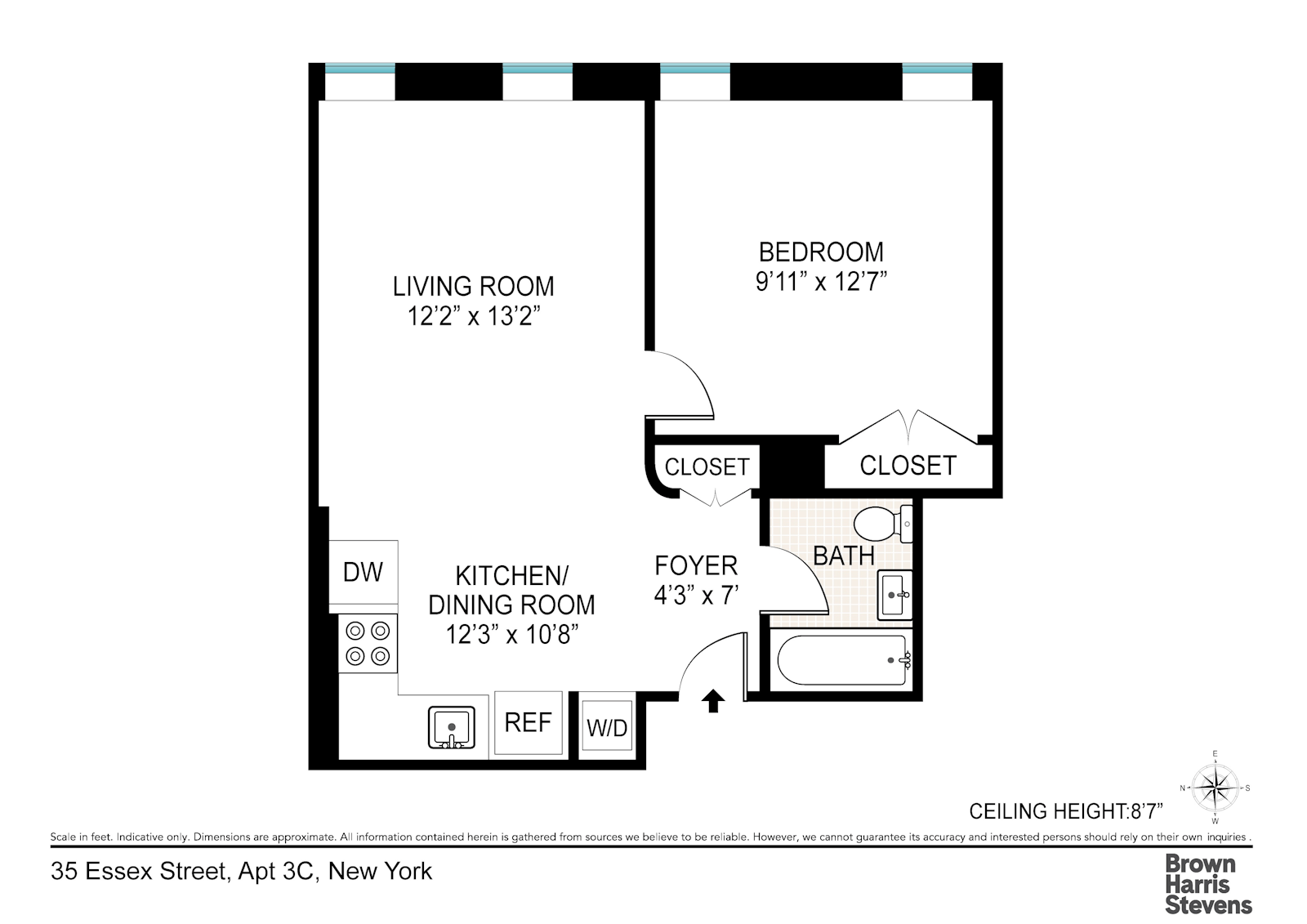 Floorplan for 35 Essex Street, 3C