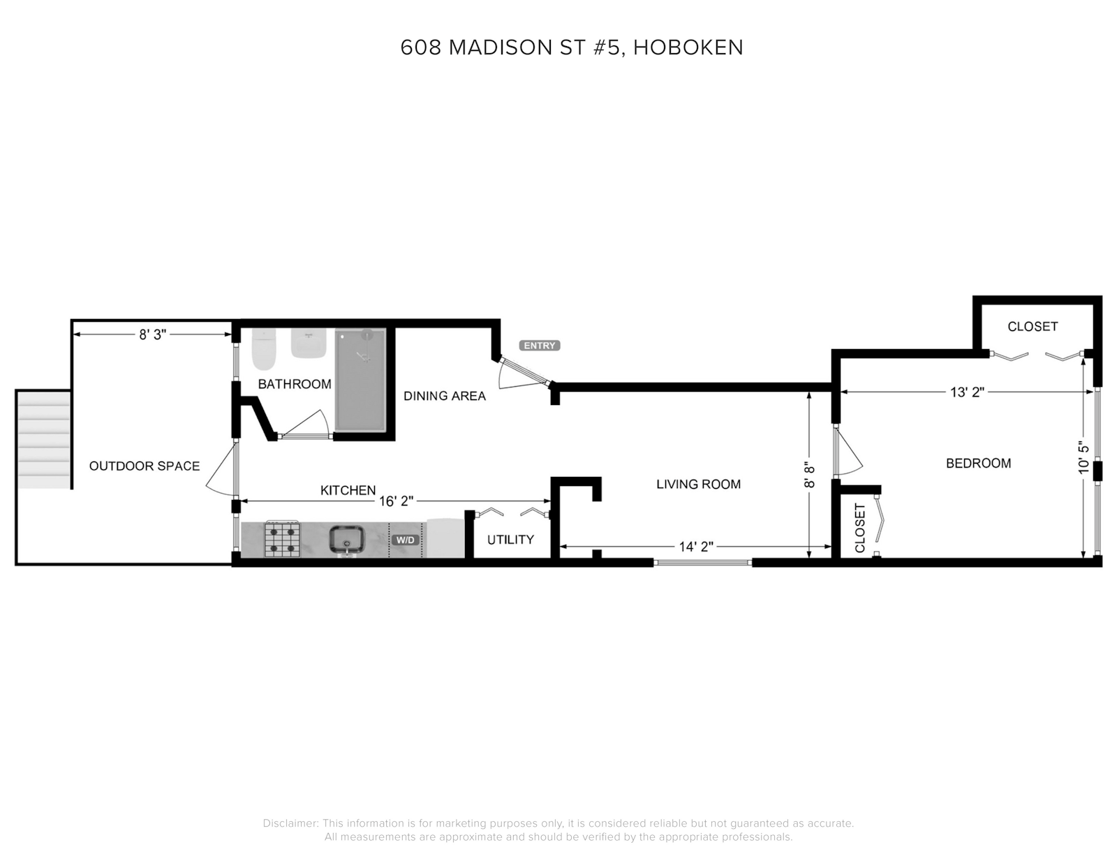 Floorplan for 608 Madison St, 5