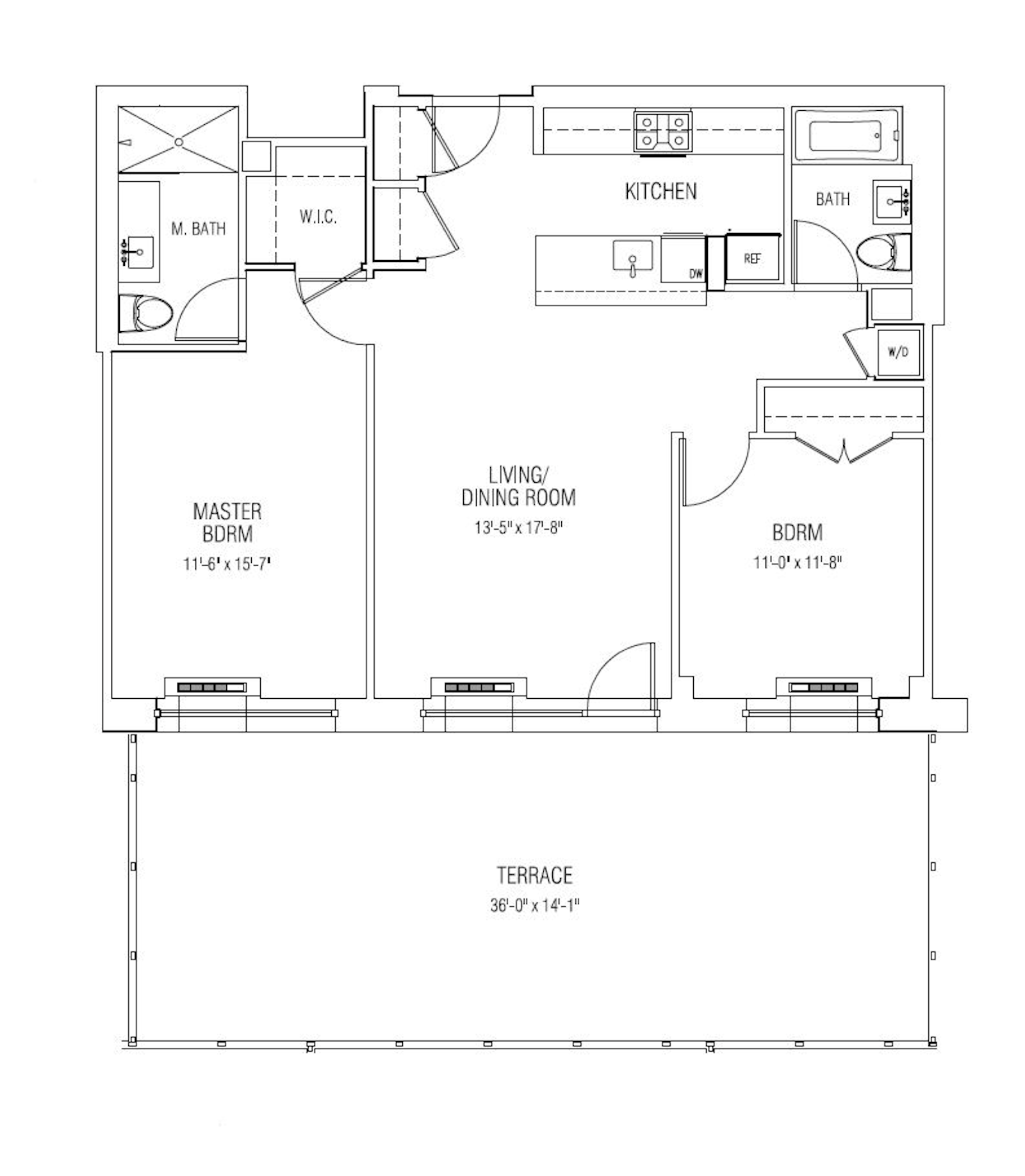 Floorplan for 80 Metropolitan Avenue, 1Q