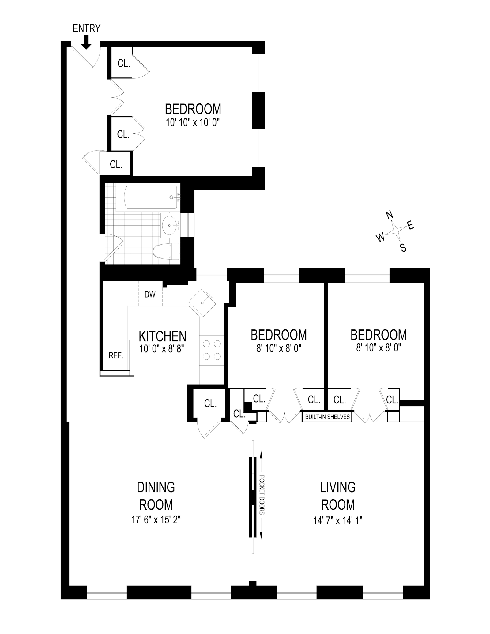 Floorplan for 507 West 111th Street, 54