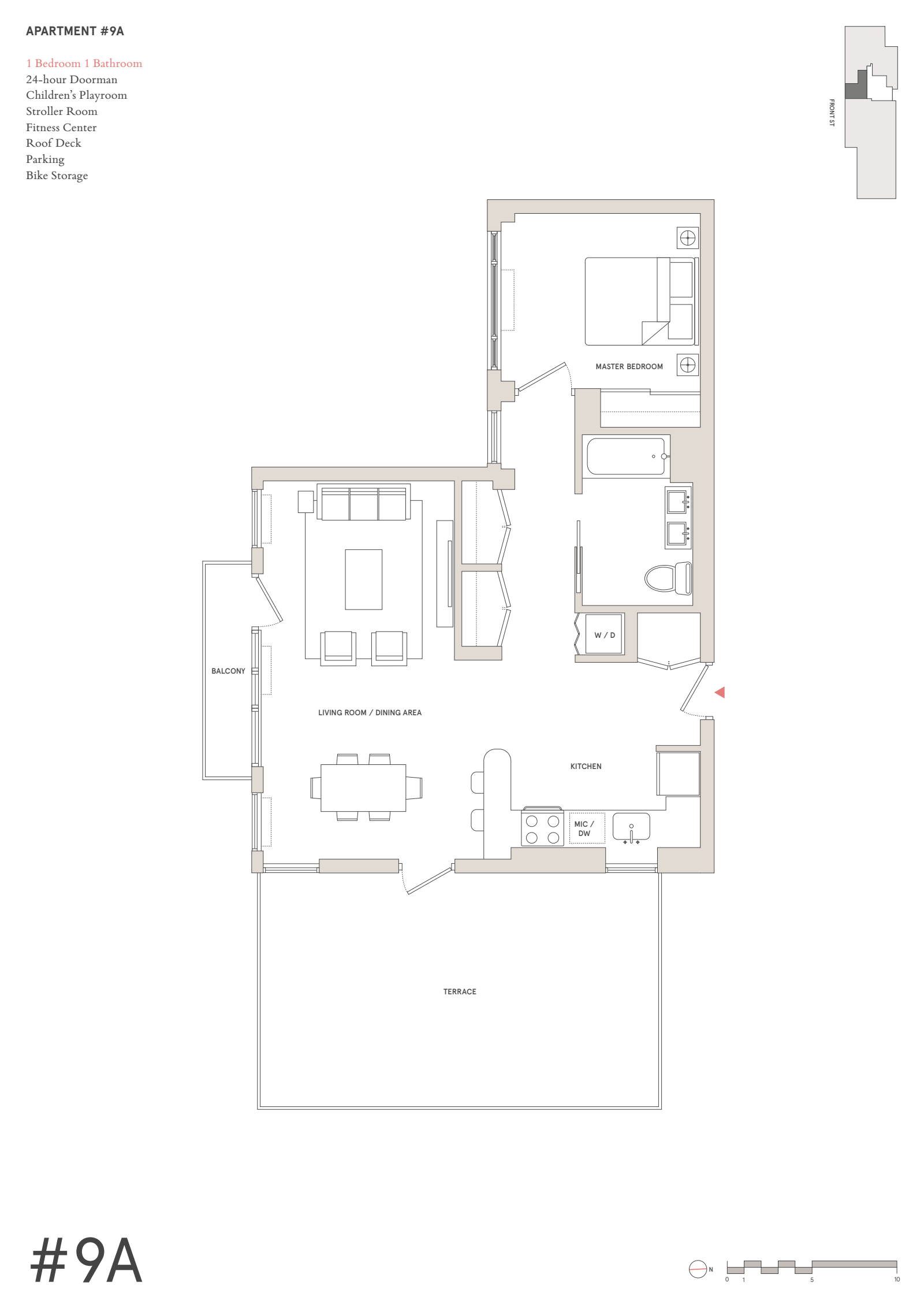 Floorplan for 181 Front Street, 9A