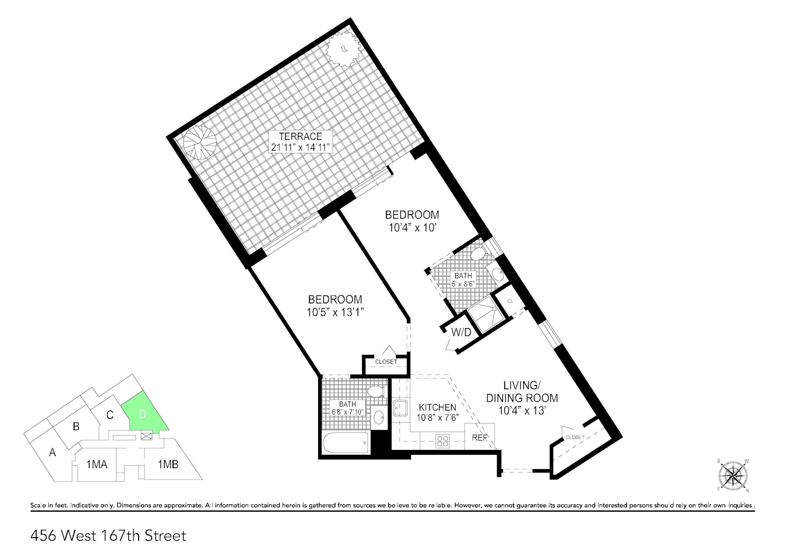 Floorplan for 456 West 167th Street