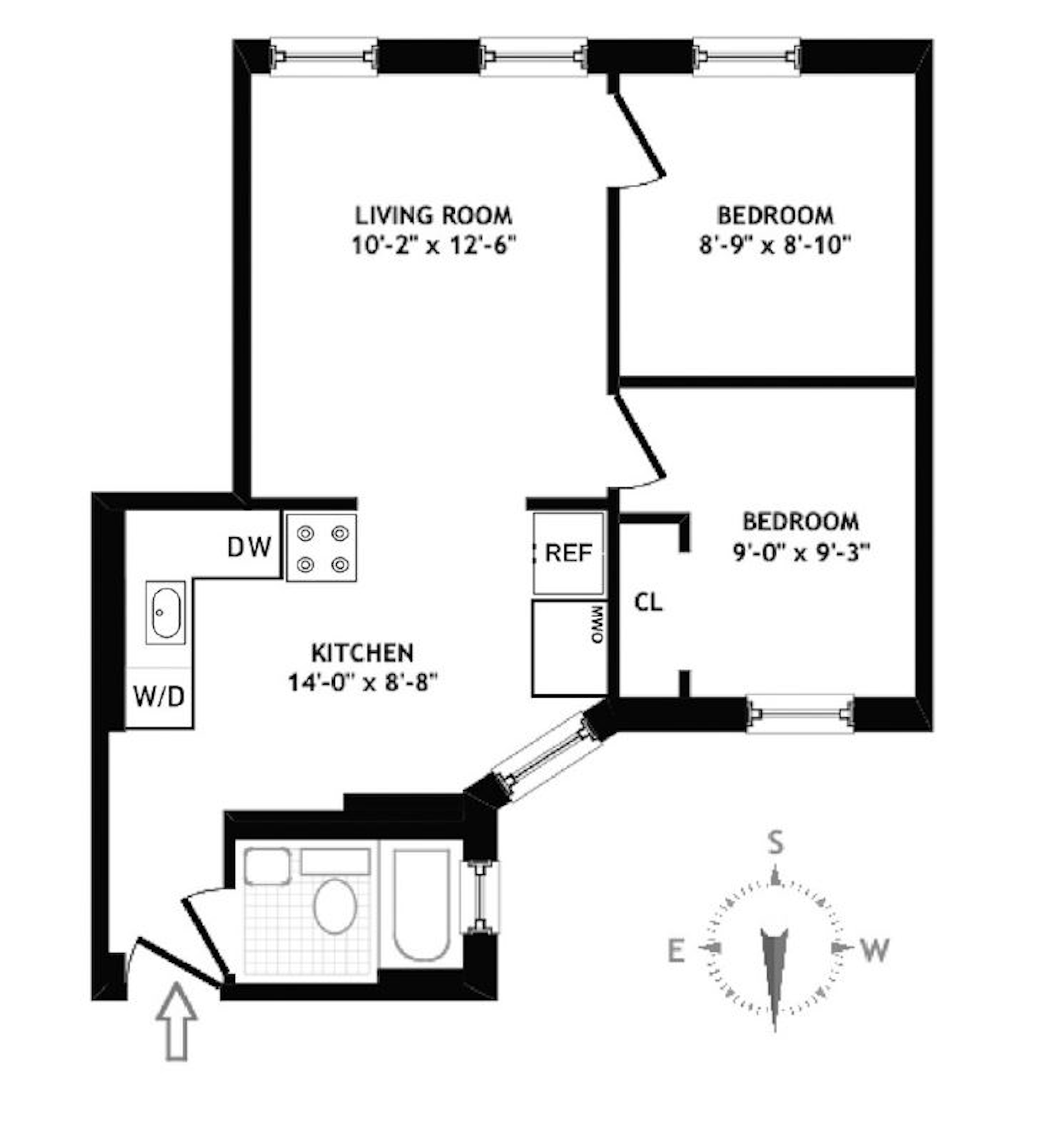 Floorplan for 199 Prince Street, 19