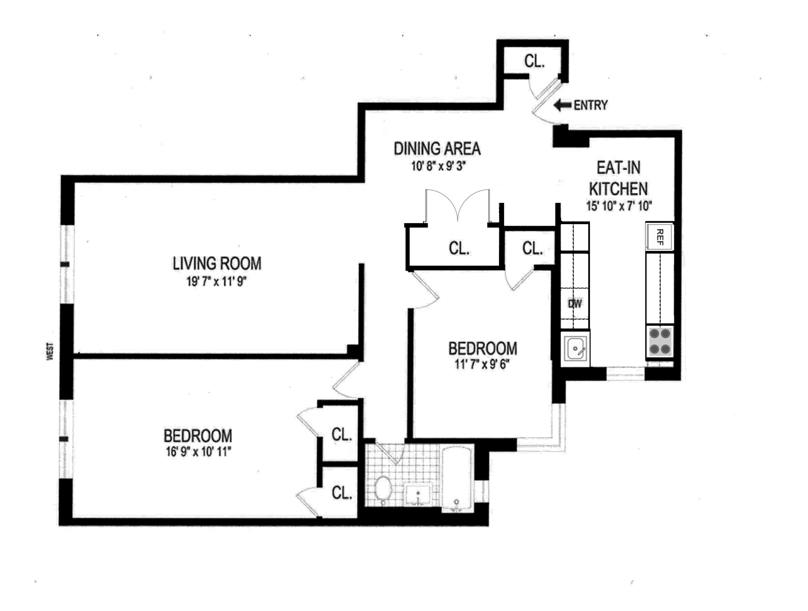 Floorplan for 70 Park Terrace East, 6L