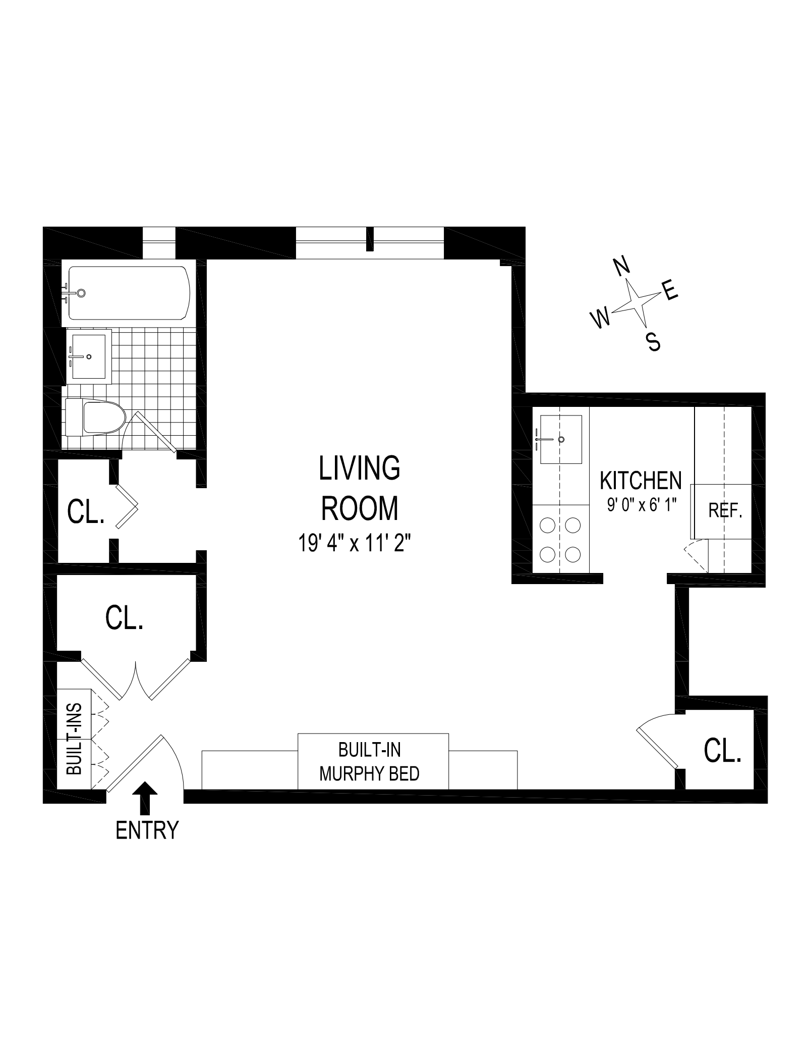 Floorplan for 330 East 80th Street, 2F