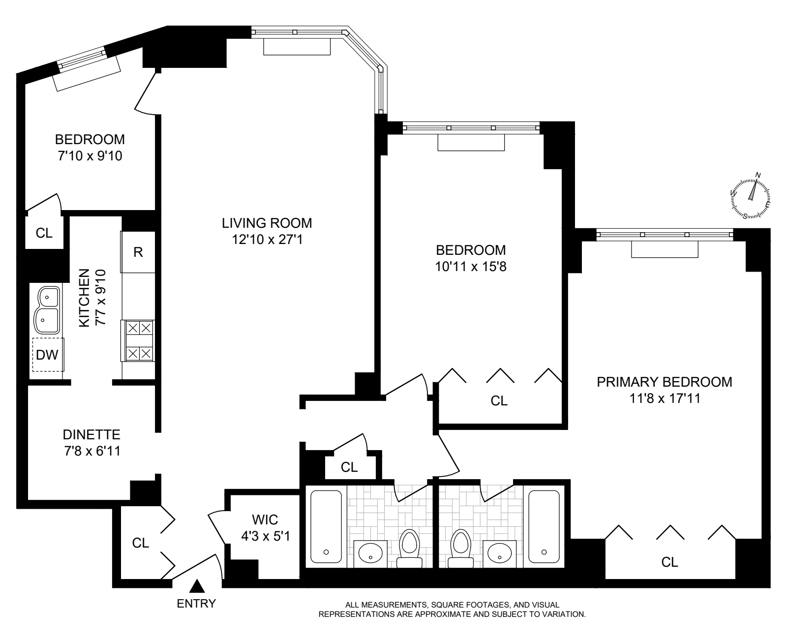 Floorplan for 1170 Ocean Parkway, 12K