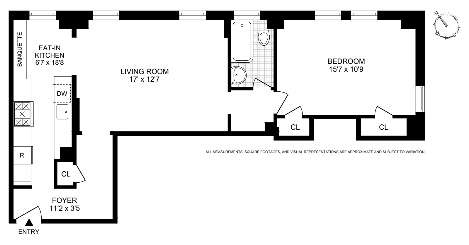 Floorplan for 136 East 36th Street, 3G