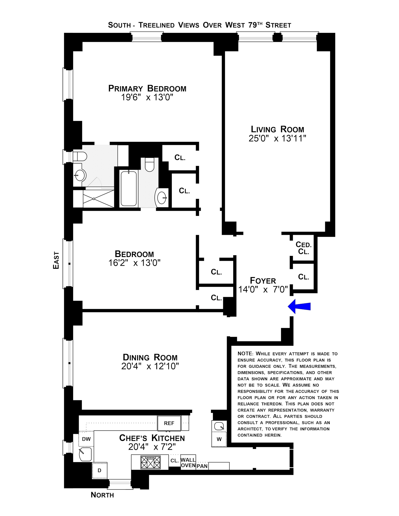 Floorplan for 400 West End Avenue, 4D