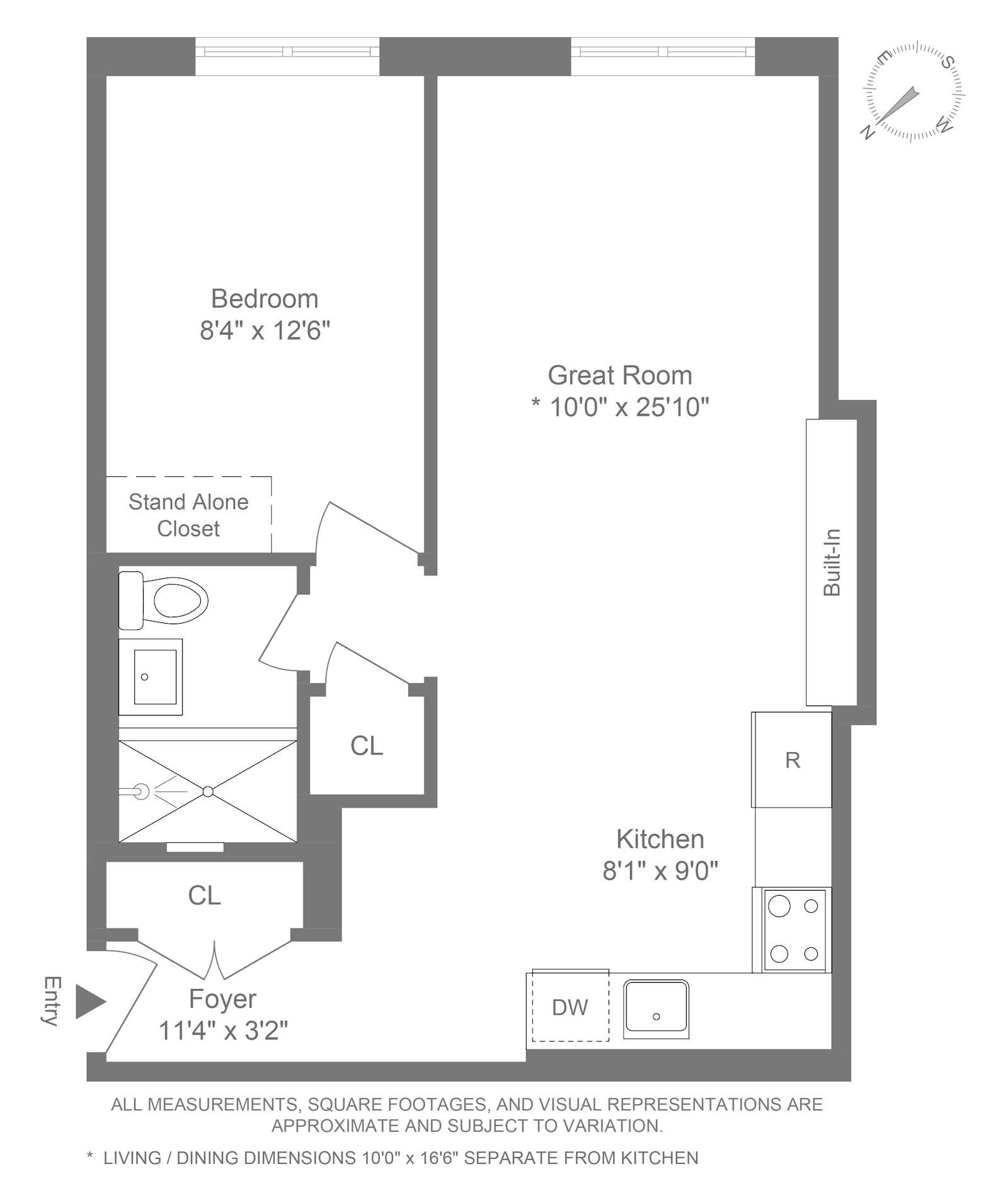 Floorplan for 22 Irving Place, 3B