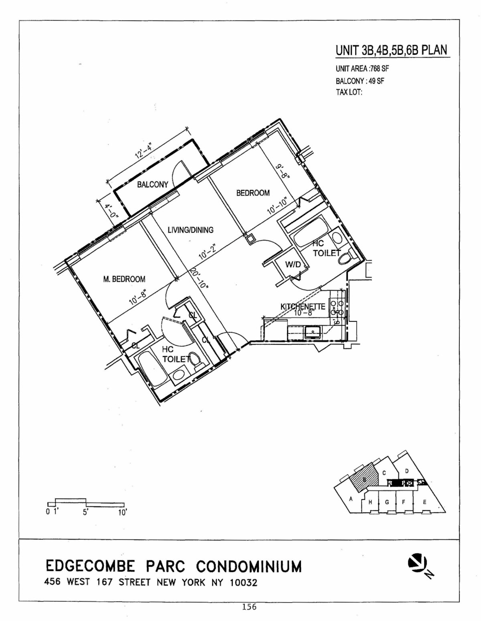 Floorplan for 456 West 167th Street